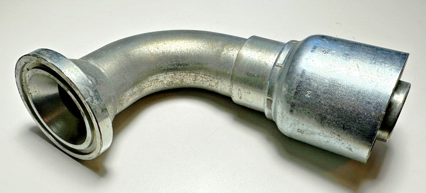 Parker 71 Seris 90° Hydraulic Fitting 2″ SAE 61 Flange Head to 1.5″ 11971-32-24