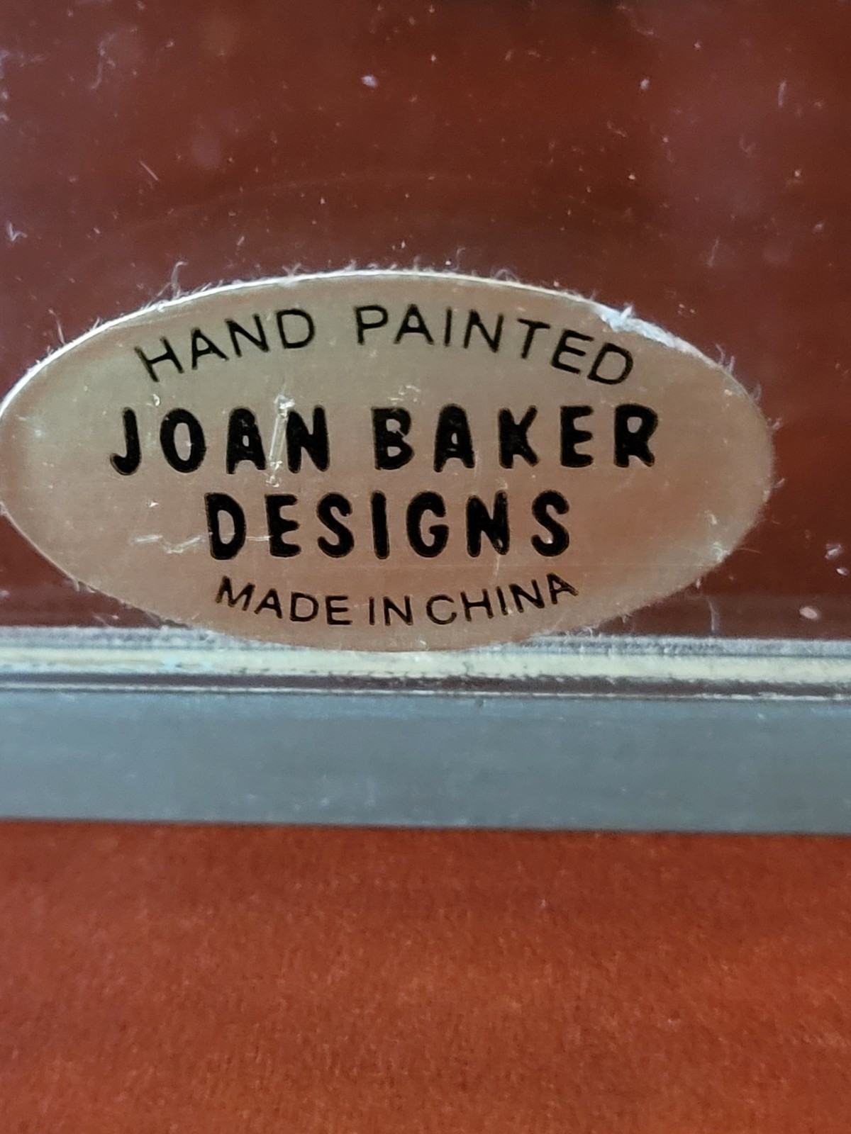 Joan Baker Designs Art Glass Business Card Holder United States Navy