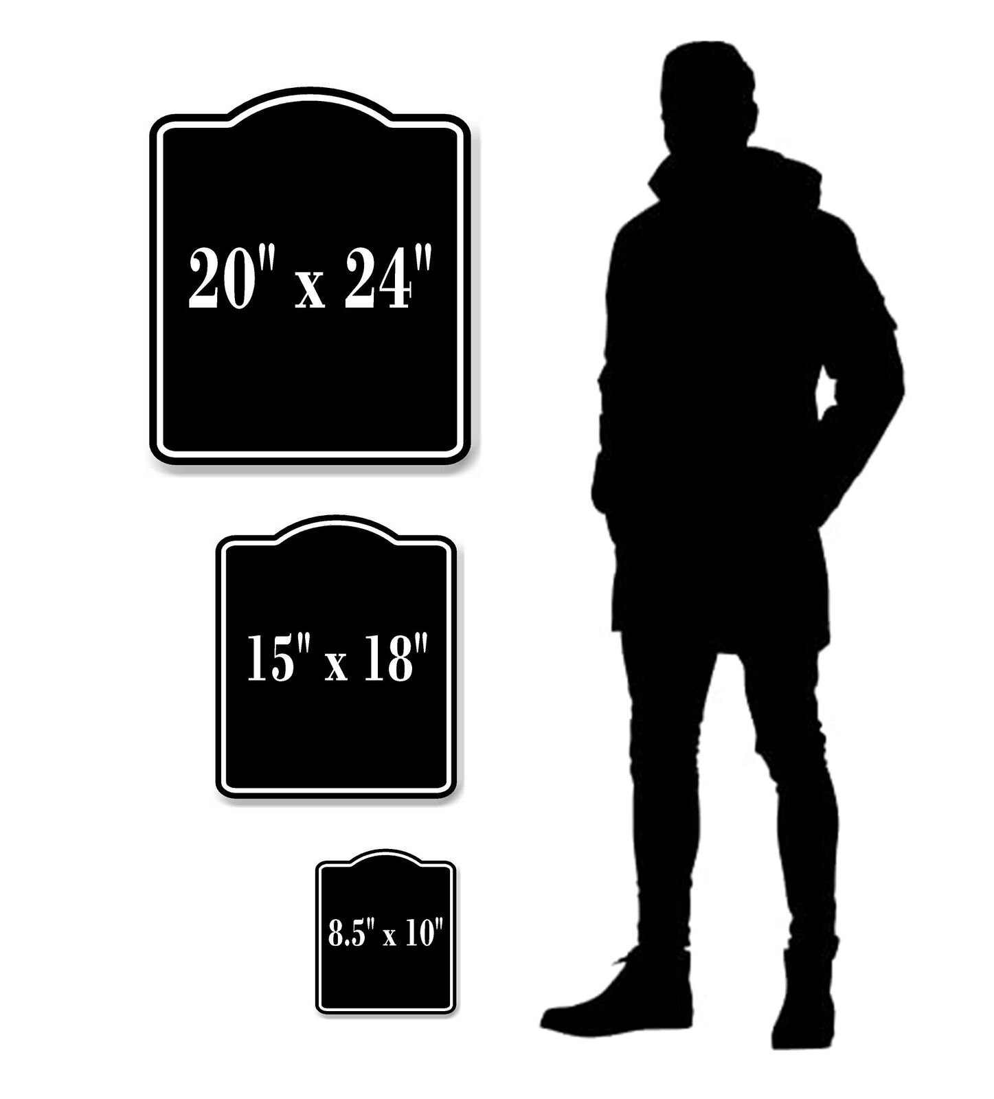 Yes Elegant BLACK Aluminum Composite Sign