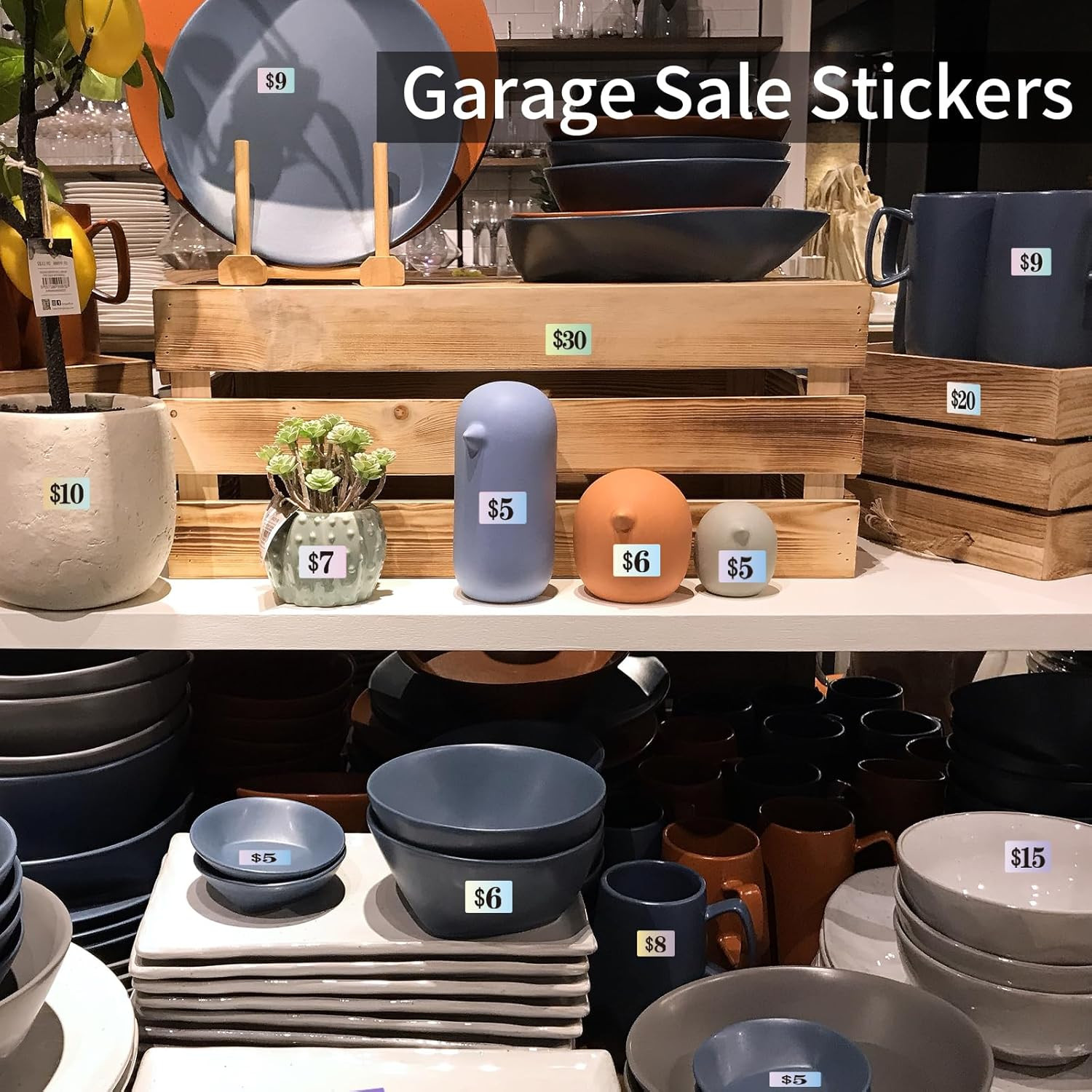 Garage Sale Stickers, 4050 Pcs 1/2″ X 3/4″ Rectangle Price Labels