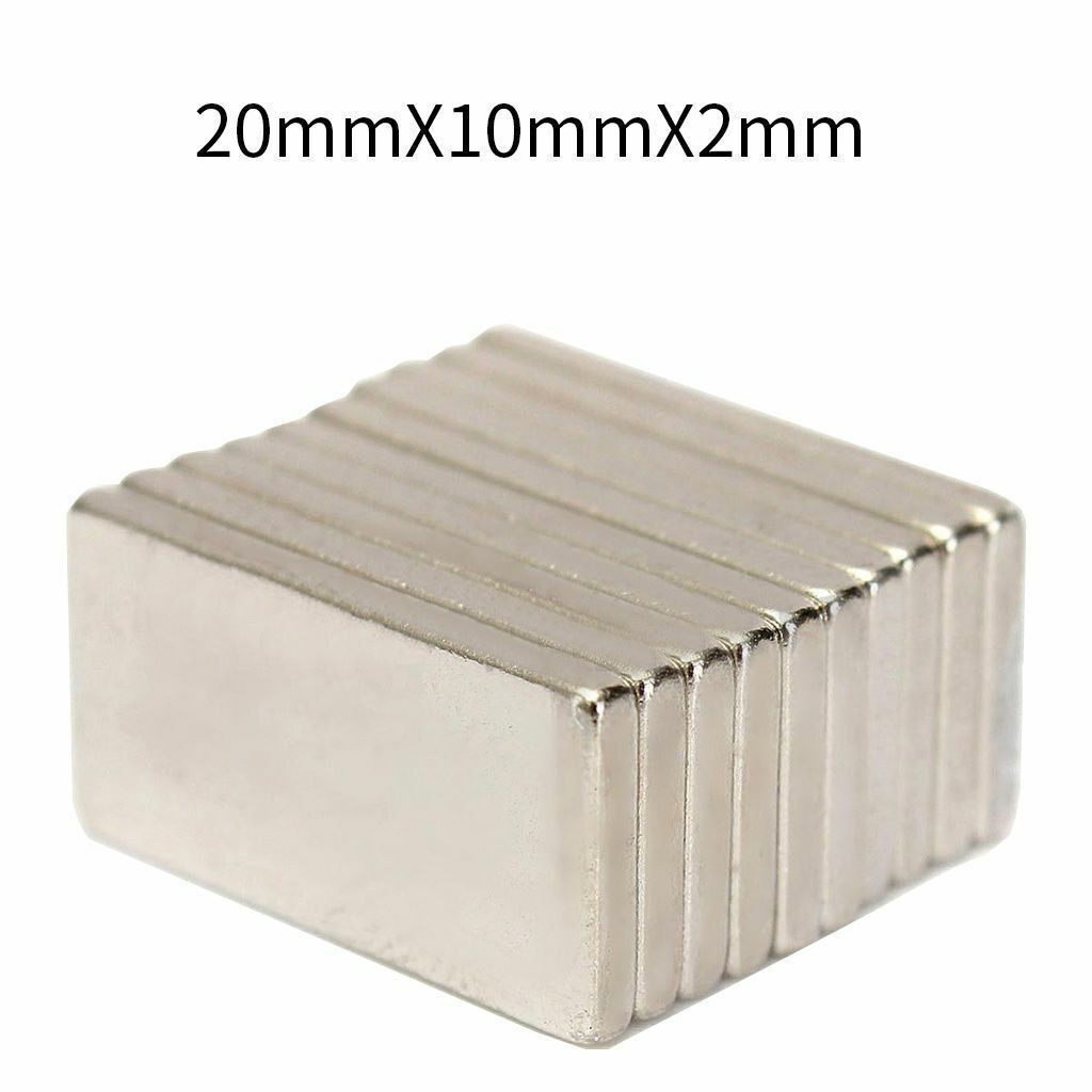 N52 Strong Magnets 20*10*2mm Grade Neodymium Block Small Thin Rectangle Magnet