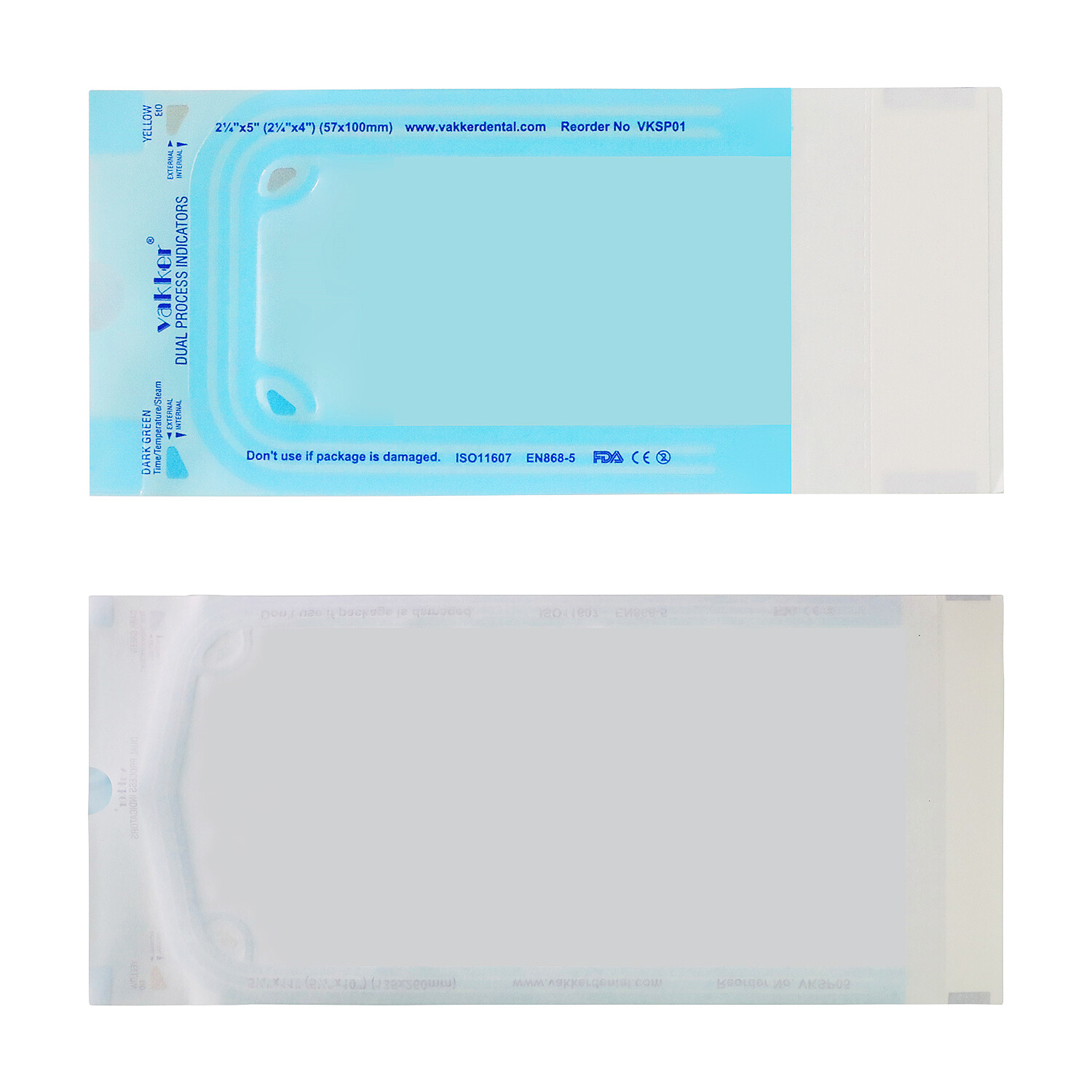 Vakker 400pc 2.25″ x 5″ Dental Self Sealing Sterilization Pouches Autoclave Bags