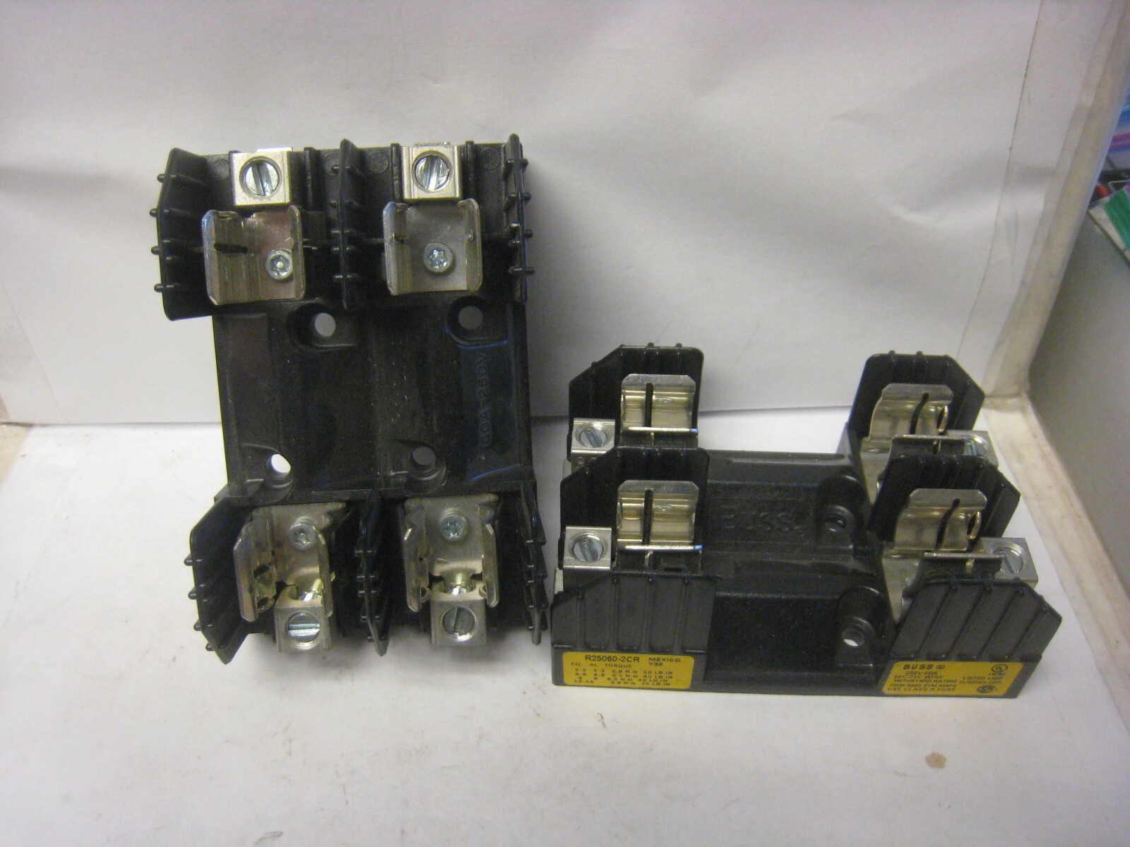 2 yes a lot of 2 holders –Buss R25060-2CR fuse holders
