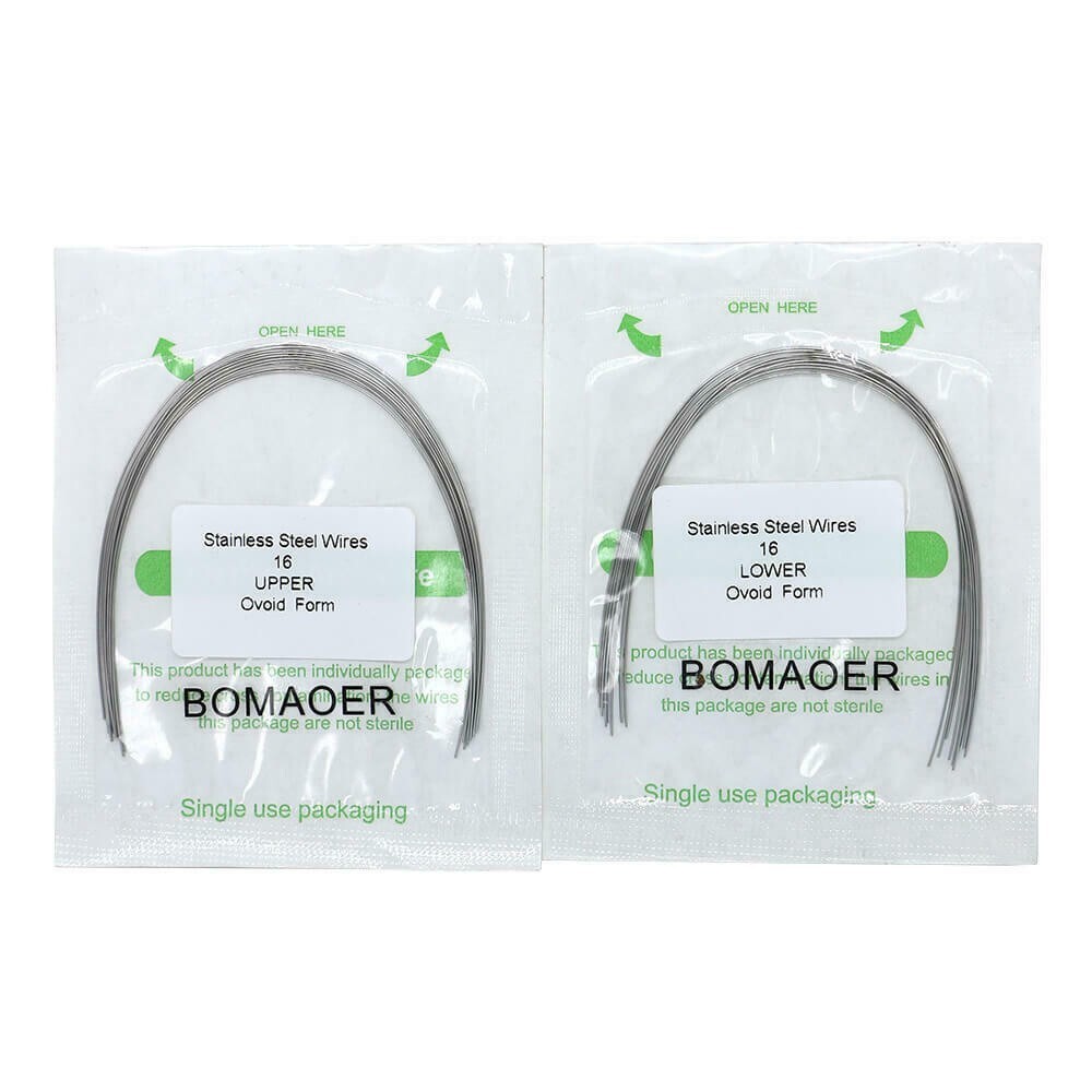 5 Packs Dental Orthodontic Staineless Steel Round Arch Wire Ovoid Form 012 Upper