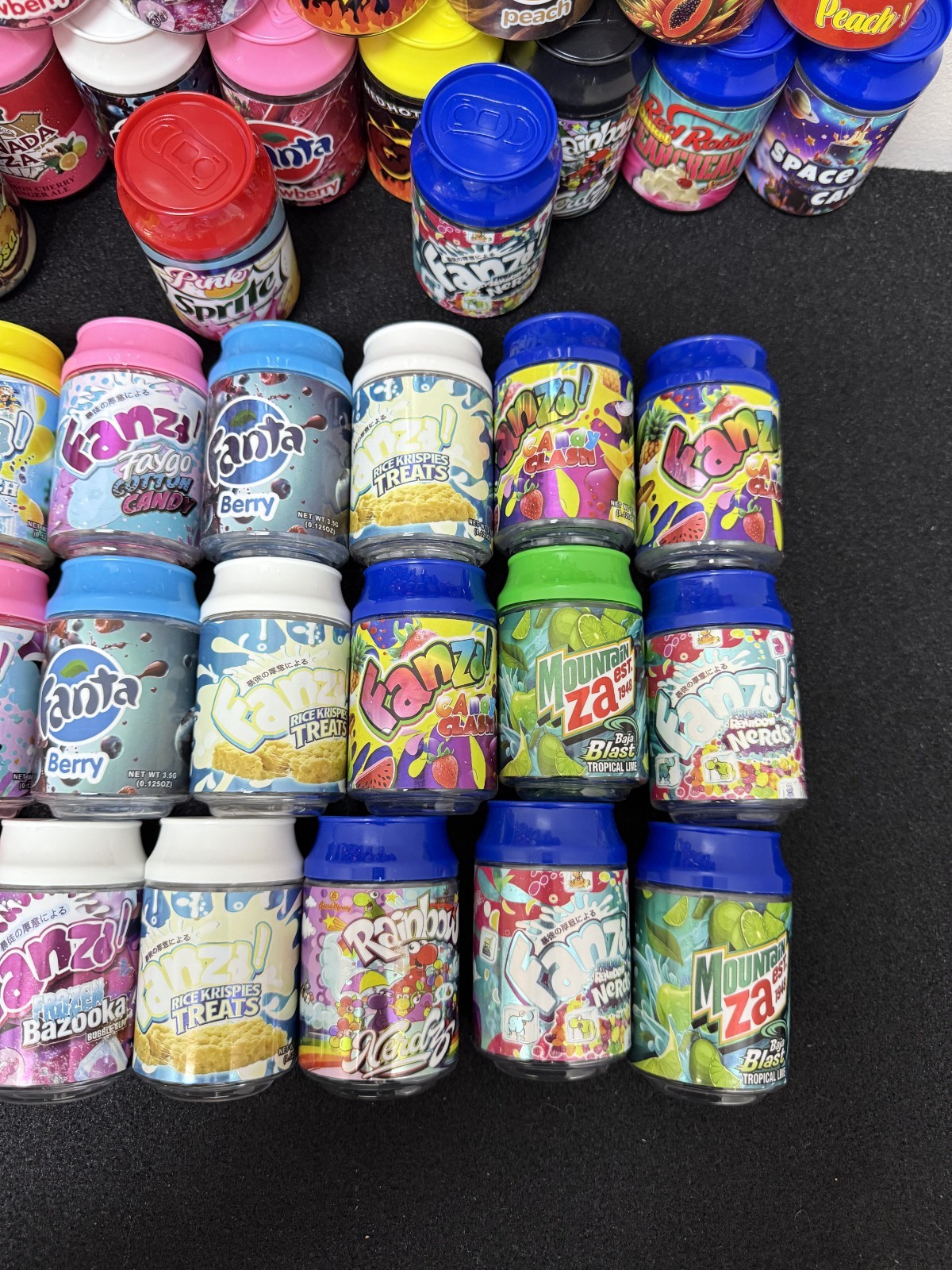 Exotic 3.5 jars / bottles ZA with Design Jars Smell Proof Packaging 50pk or 100