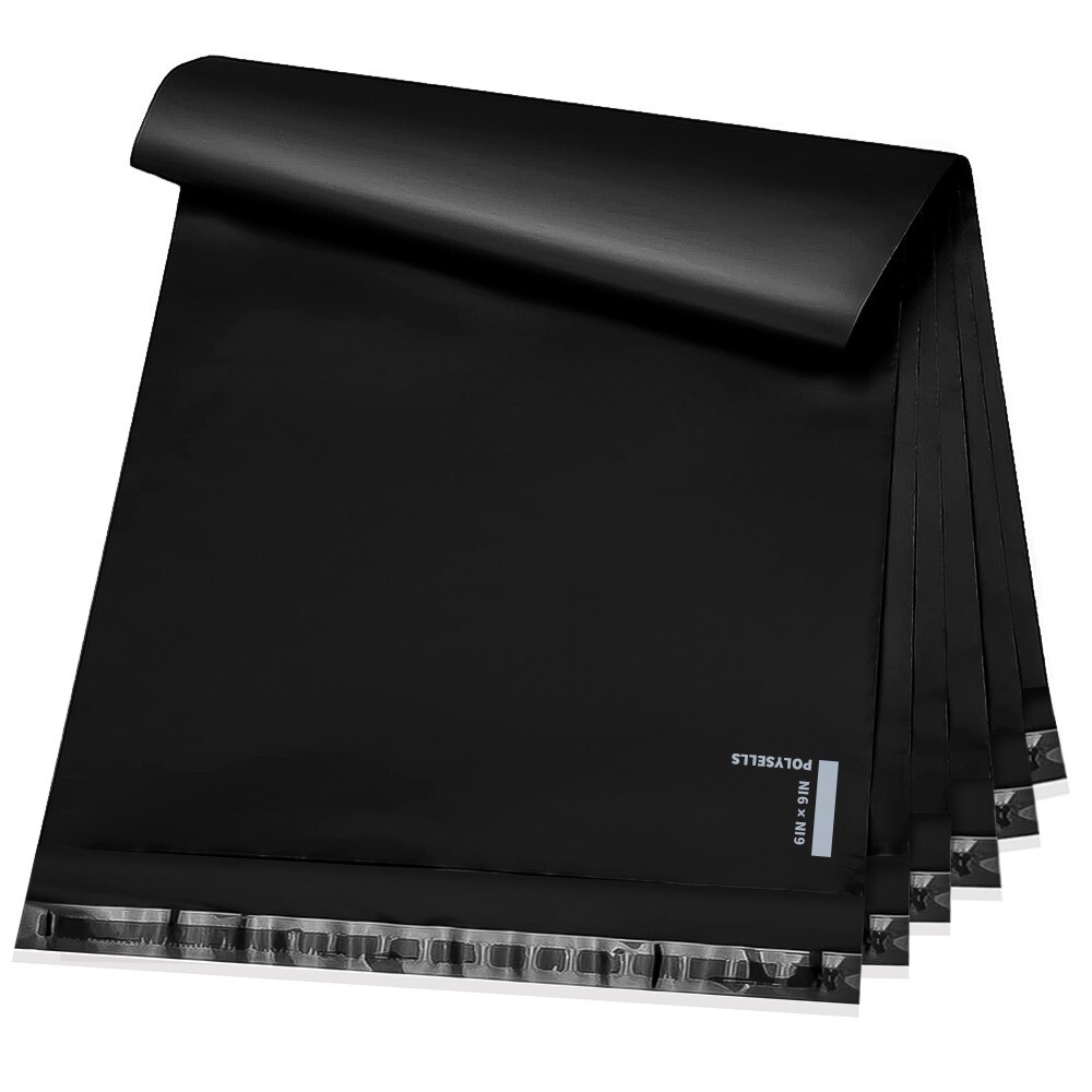 1000 6×9 Poly Mailer Envelopes Self Sealing Shipping Mailer Bags Black POLYSELLS