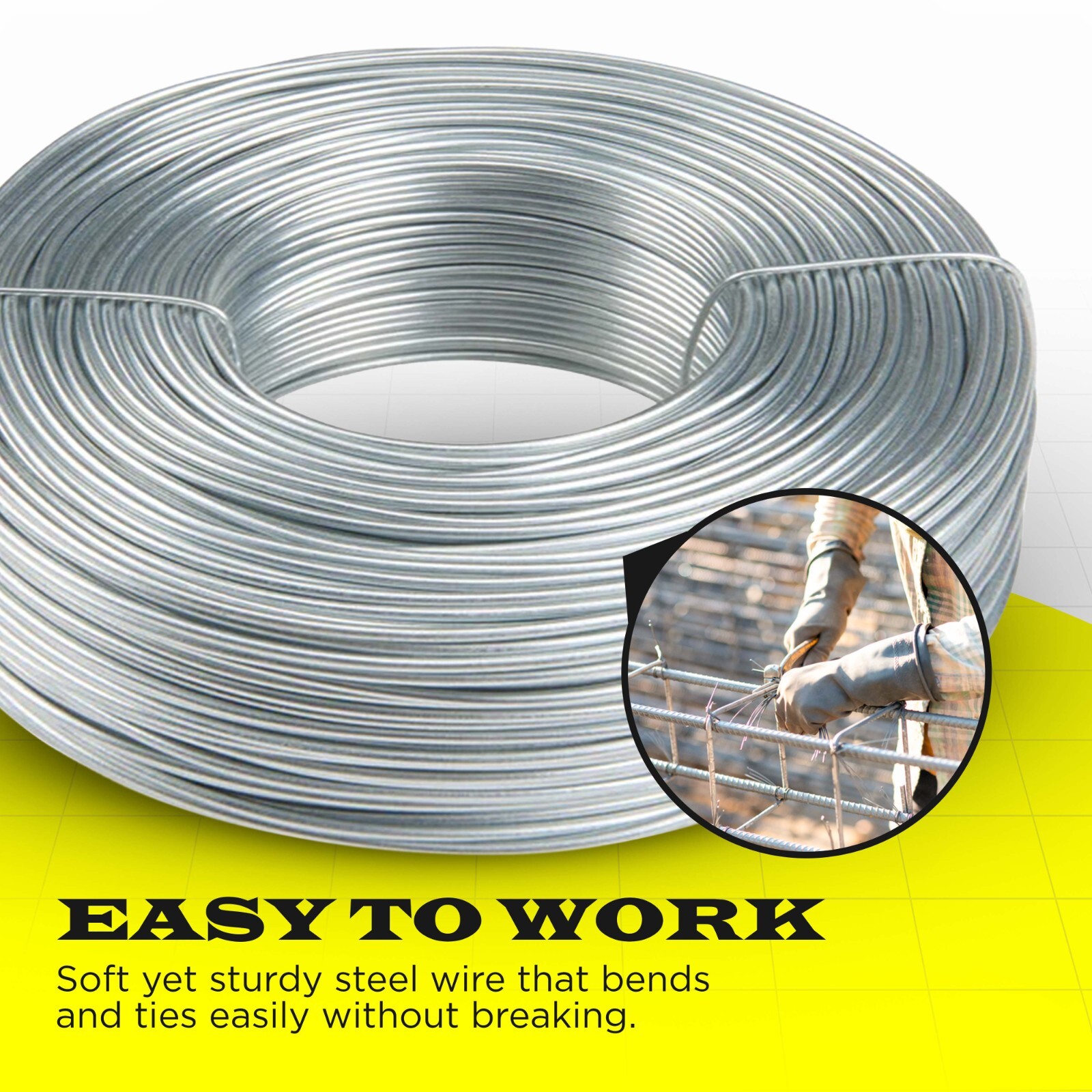 Stainless Steel Tie Wire, 16 Gauge , 3.5lb Rolls 1 – 100 Qty SIMBA STEEL