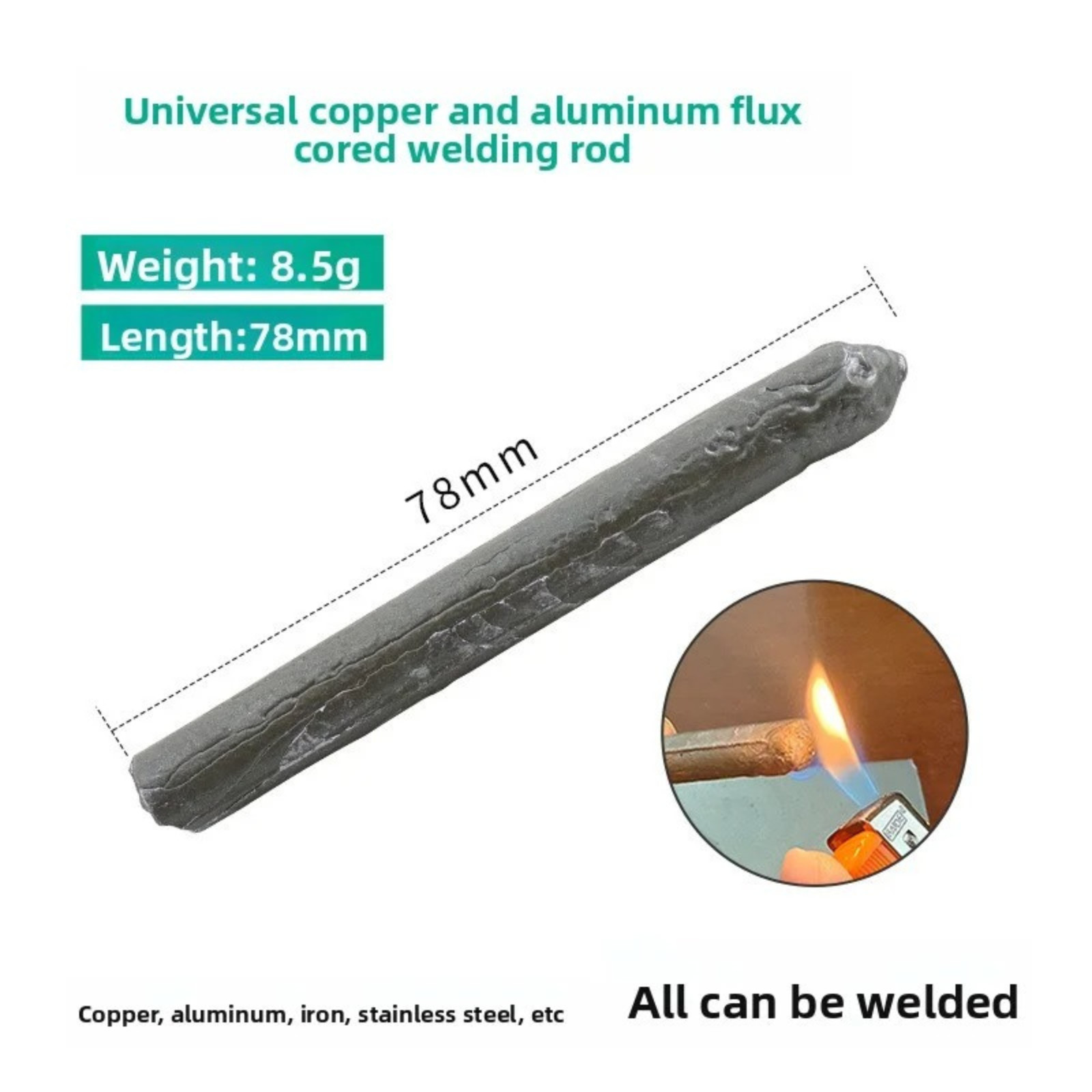 6 or 12 PACK Low Temperature Universal Welding Rod Sticks Metal Easy Melt New US