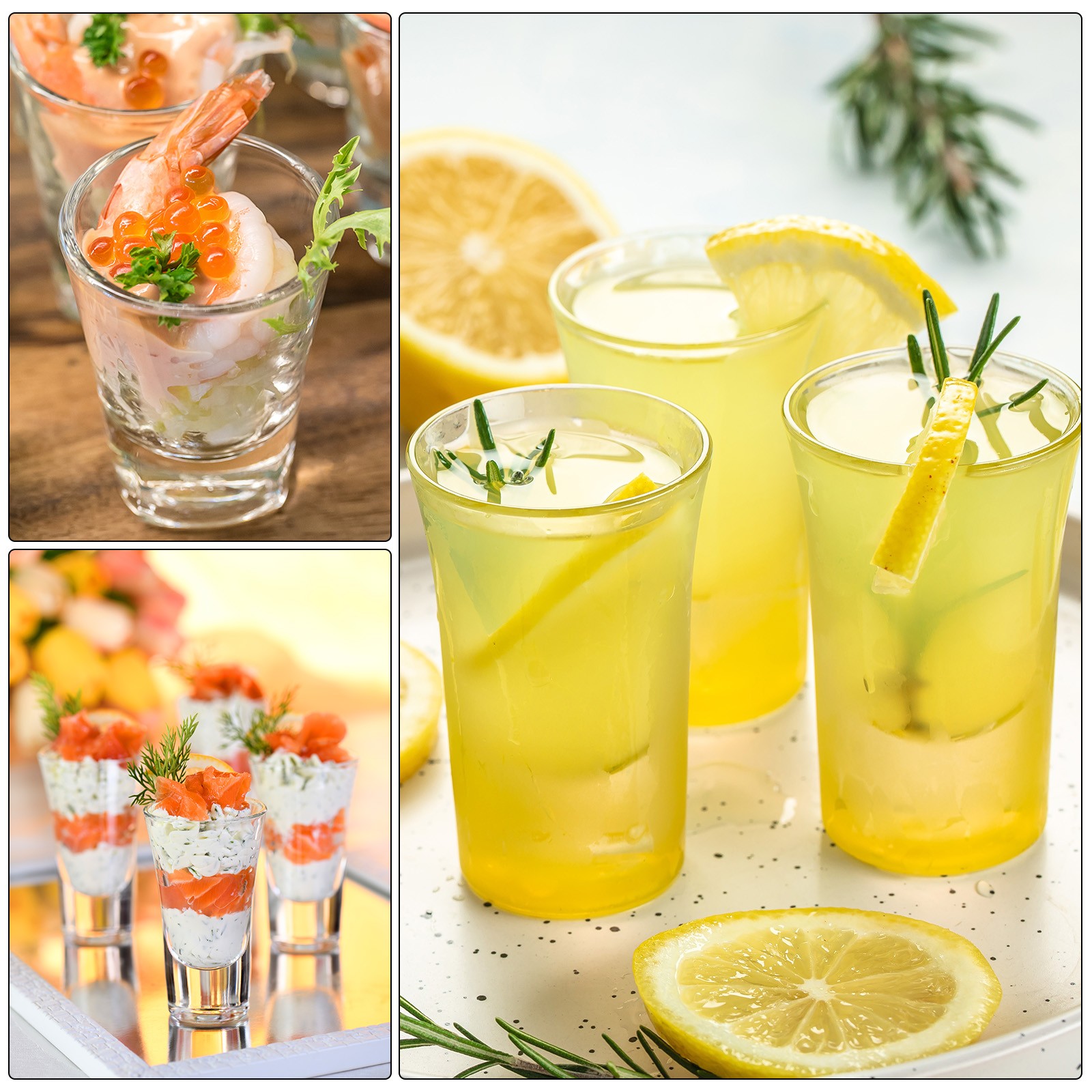 6pcs Shot Glasses 1.2oz Polystyrene for Cocktail Transparent