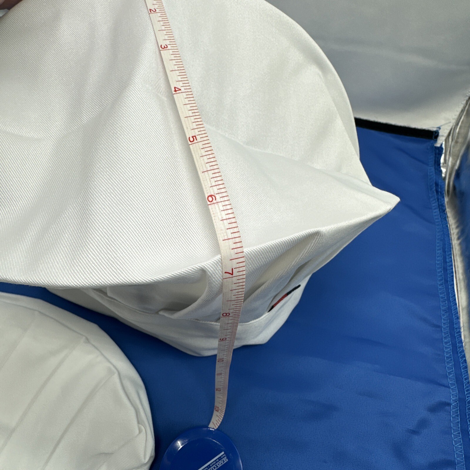 2 Chef Hat White Fashion Brand Fits 22 Inch With Elastic Stretch To 24 Inch NIP