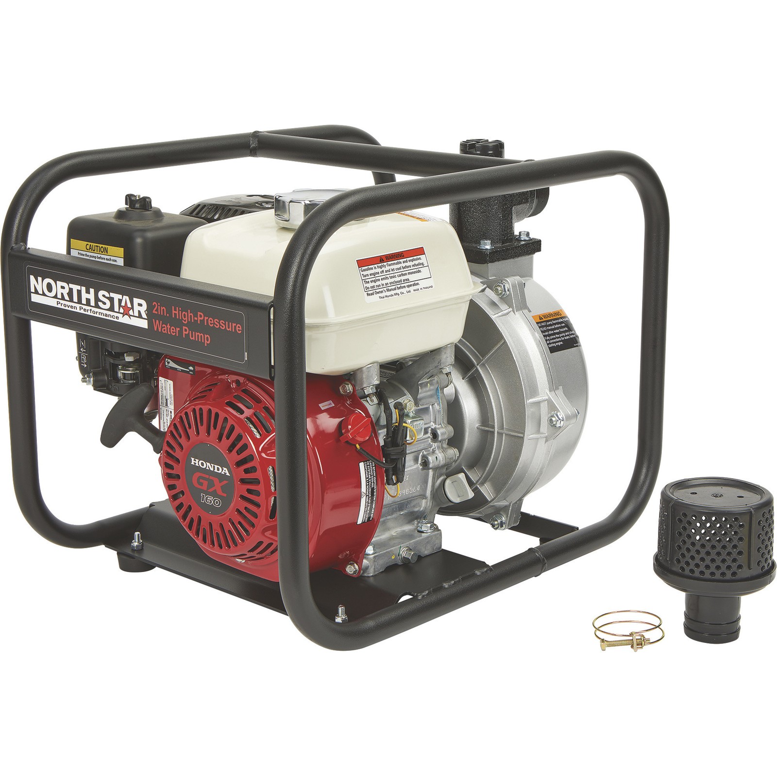 NorthStar High-Pressure Water Pump, 8120 GPH, 94 PSI, 2in. Ports, 163cc Honda
