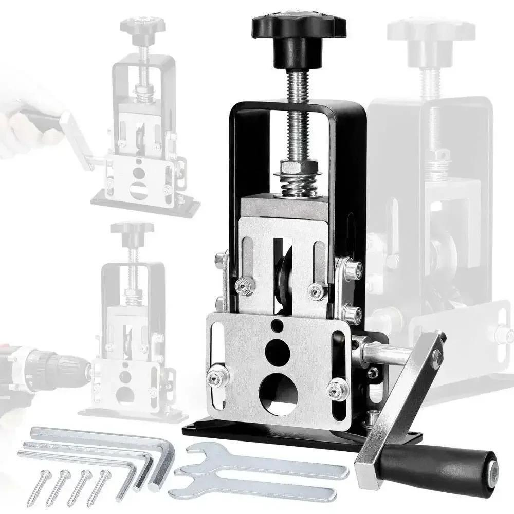 Manual Wire Stripping Machine Portable Cable Stripper 1mm to 21mm Hand Crank US