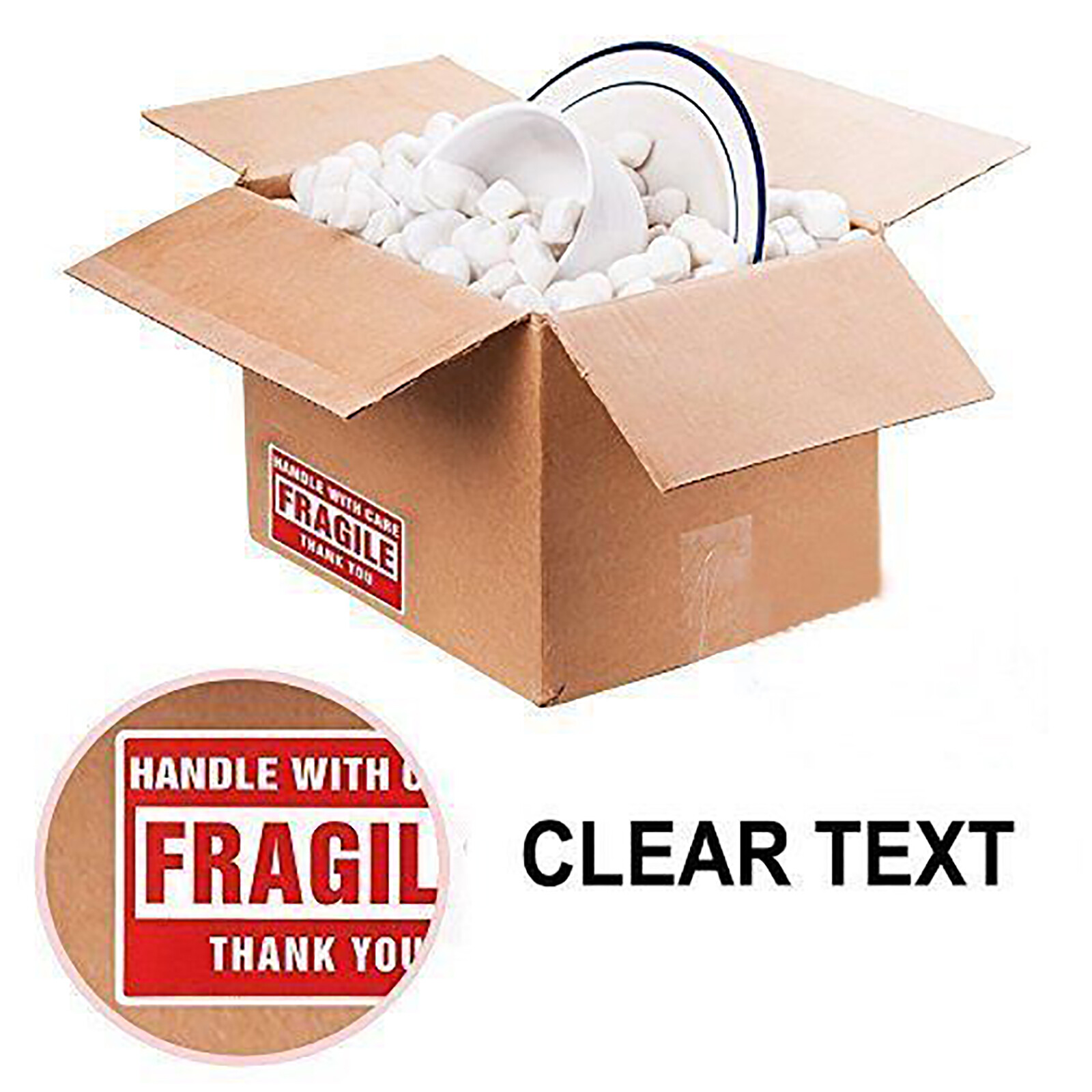 500 Fragile Stickers 2×3 Fragile Labels Sticker Handle With Care Mailing Label