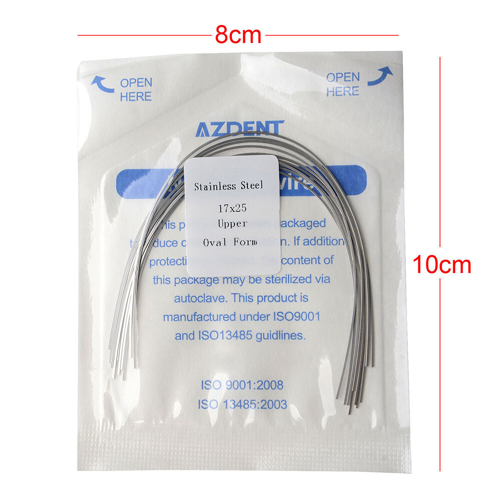 Dental Orthodontic Stainless Steel Arch Wires Rectangular Ovoid Form FDA