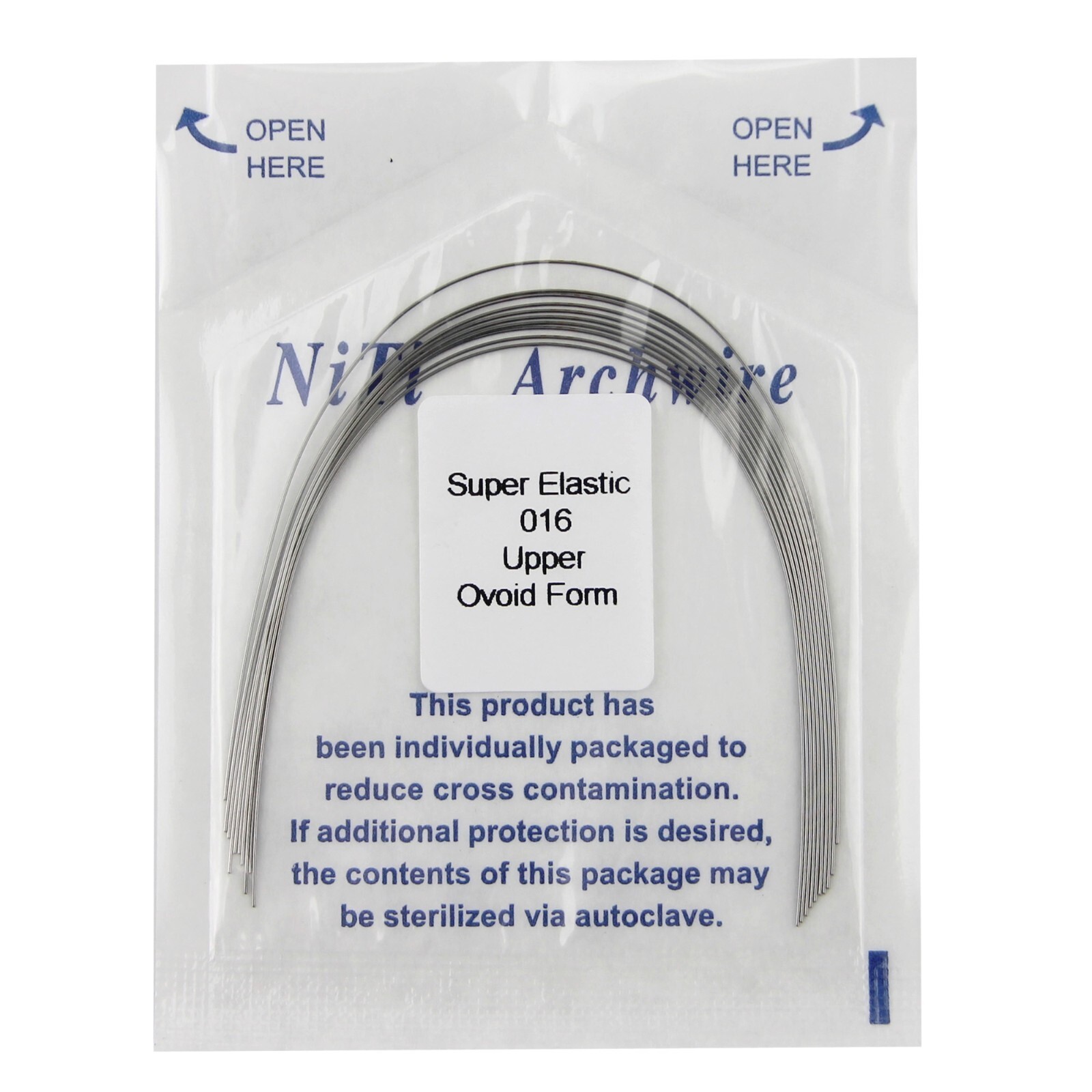 100Pcs Dental Orthodontic Arch Wire Super Elastic NiTi Round Ovoid Form 012-020