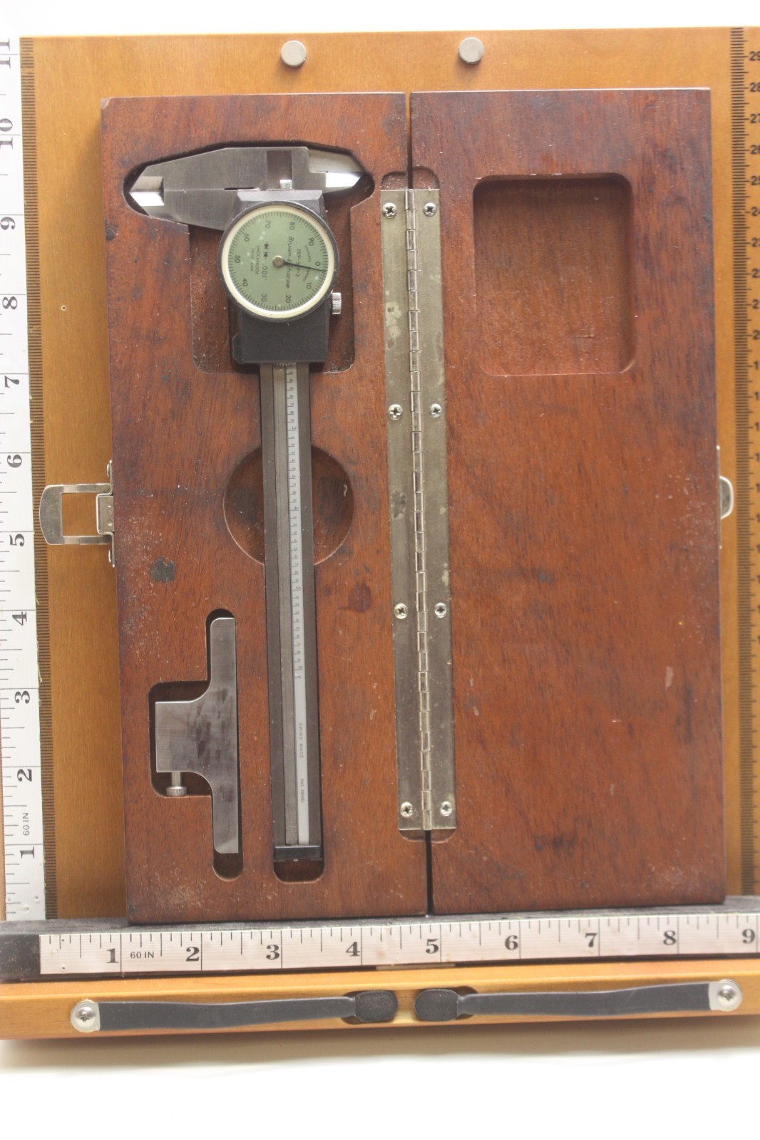 Browne & Sharpe 599-579-2 6″ .001″ Dial Caliper In Box Complete Swiss Made