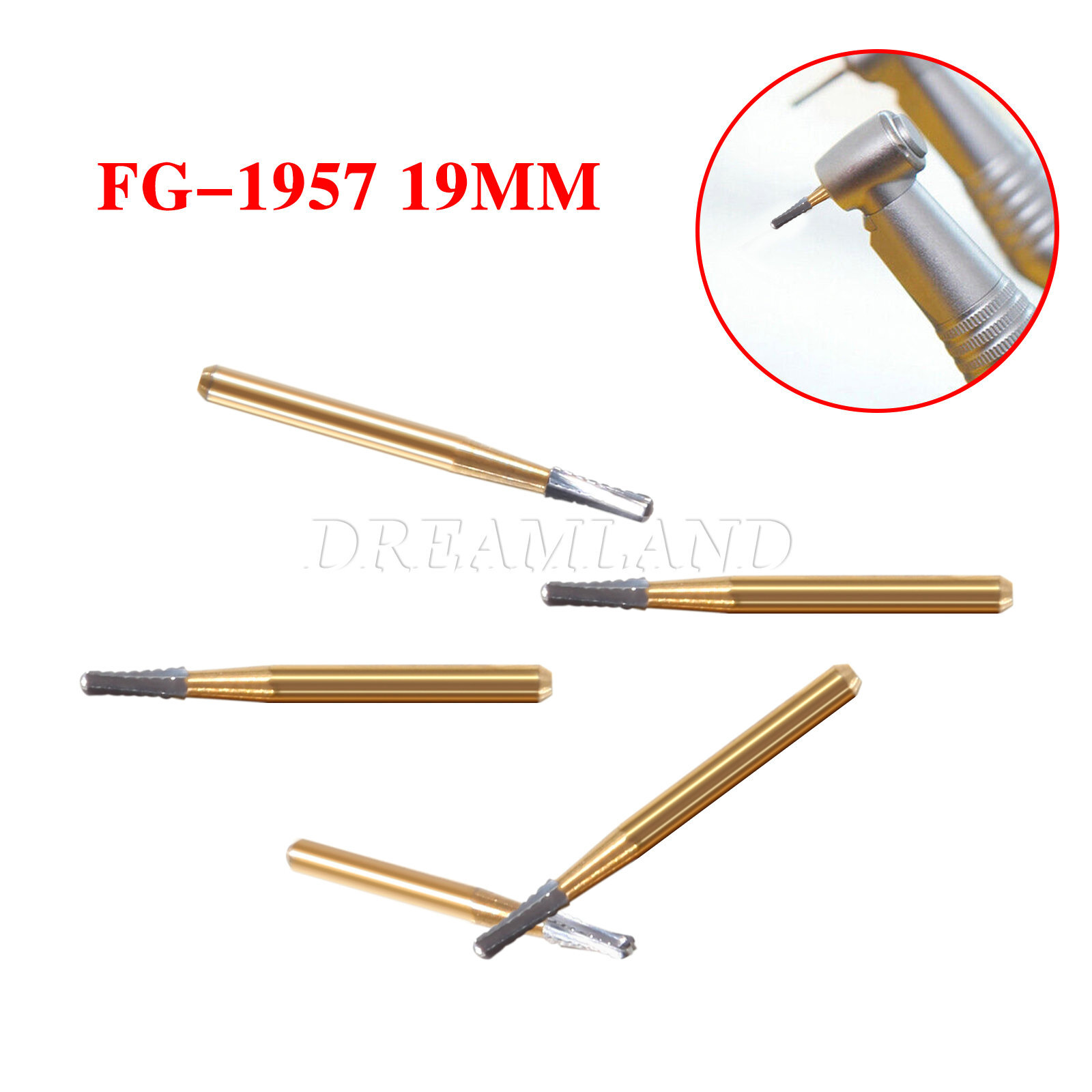 Dental Tungsten Steel Carbide Crown Metal Cutting Burs For High Speed FG-1957