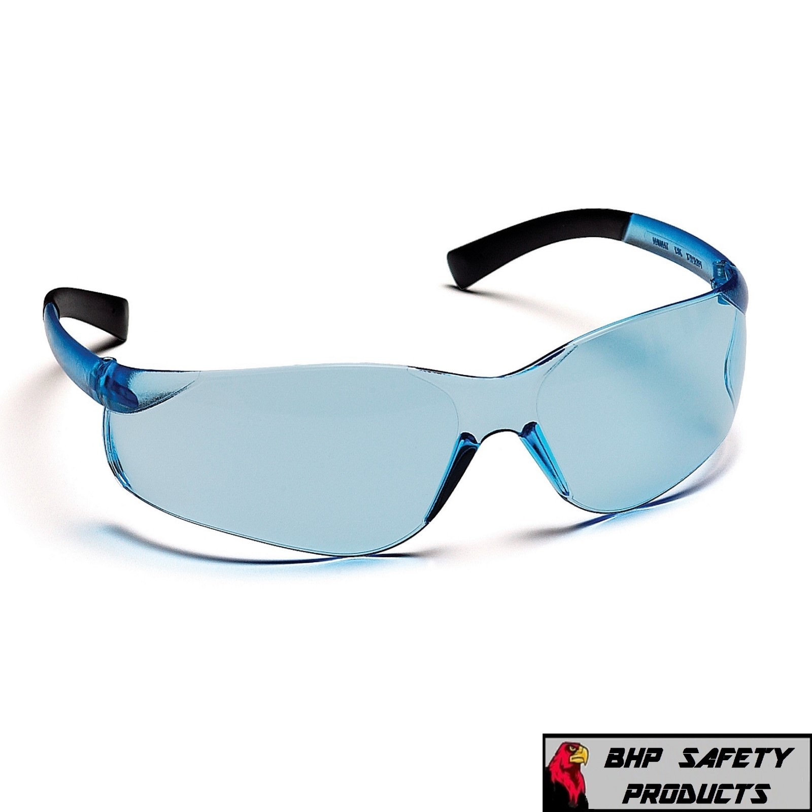 PYRAMEX ZTEK SAFETY GLASSES INFINITY BLUE LENS WORK EYEWEAR S2560S Z87+ (1 PR)