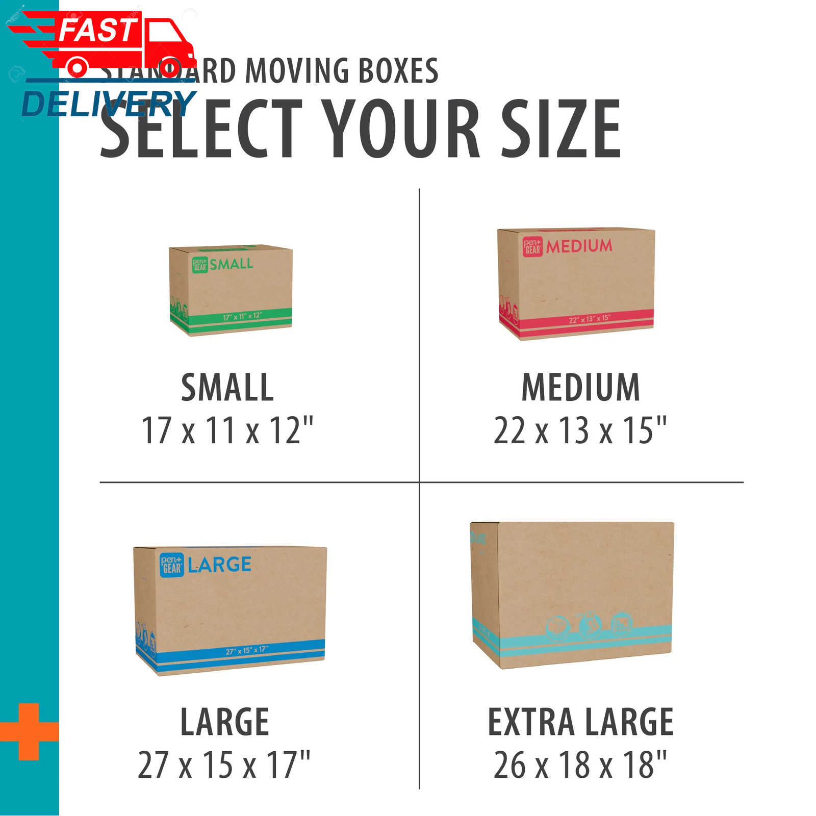 (10 Pack) Large Moving Boxes, 27L X 15W X 17H, Kraft