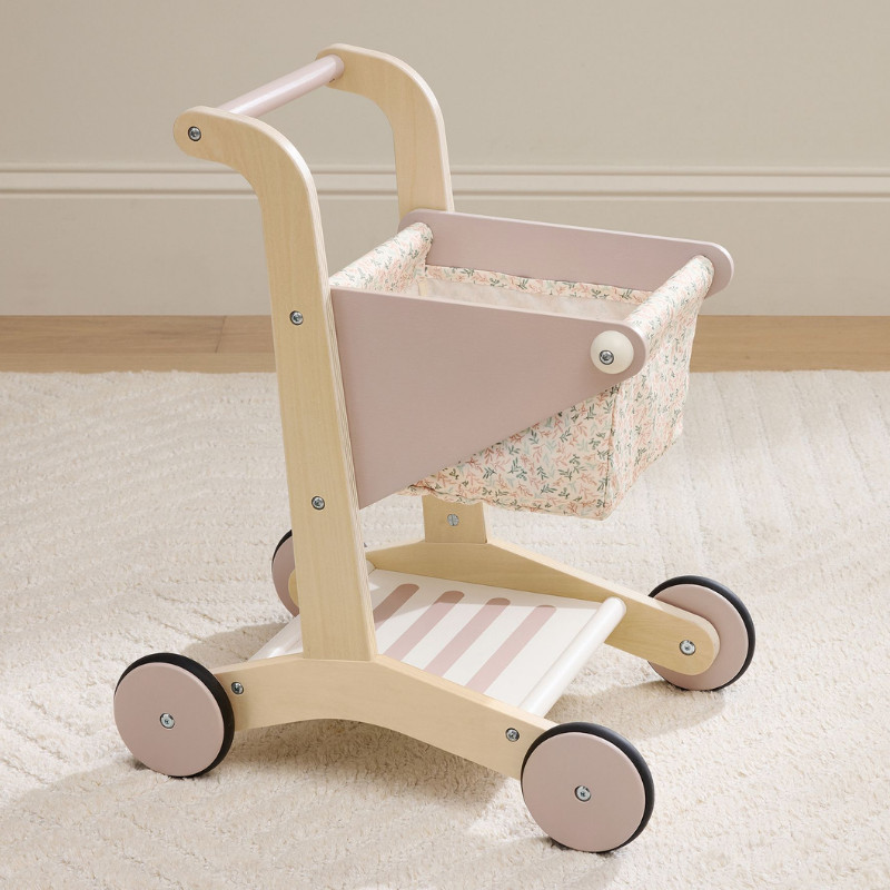 Best Seller Pottery Barn Wooden Shopping Cart Winter Filagree