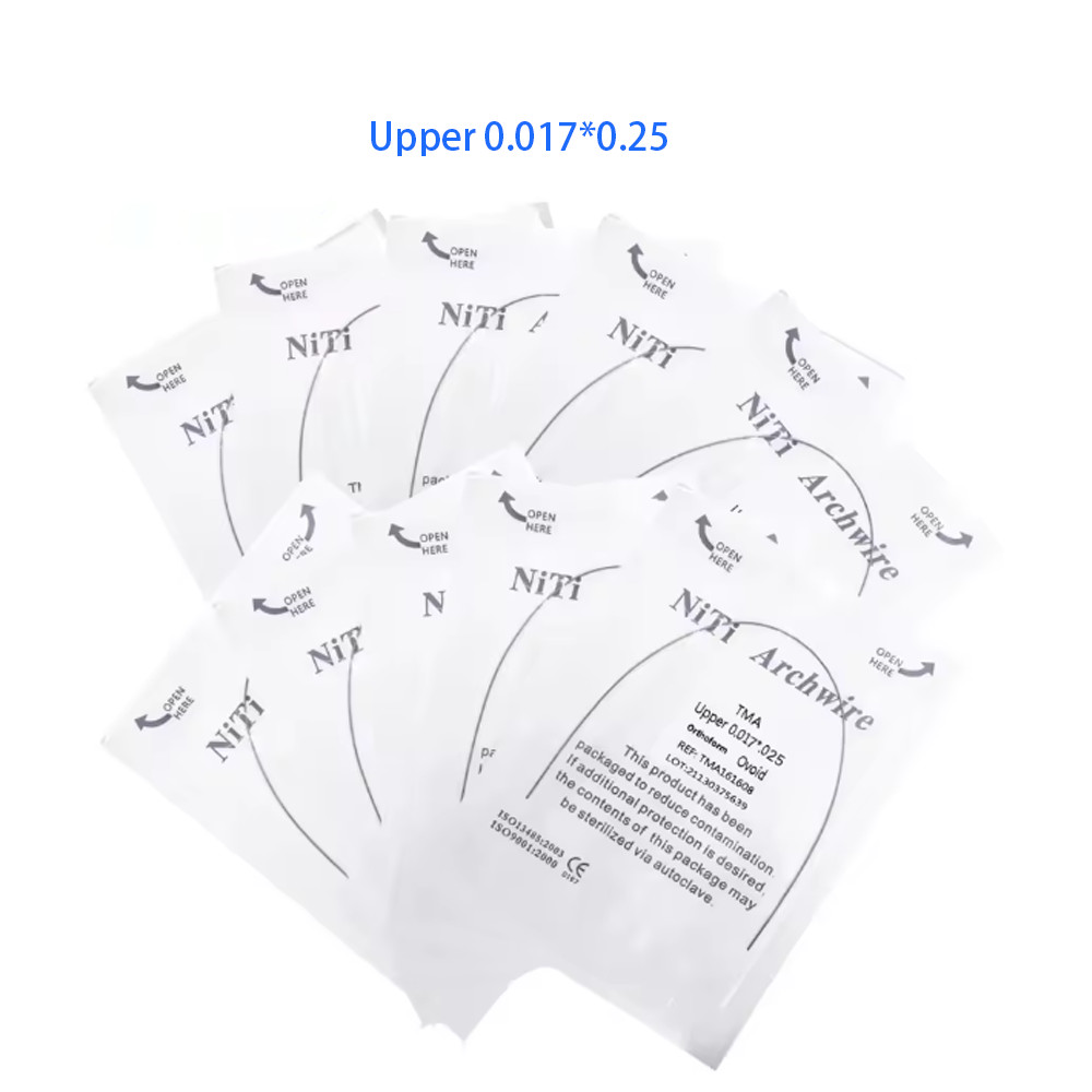 Dental Orthodontic TMA Beta Ti-Mo Arch Wires Round Rectangular Arch Ovoid Form