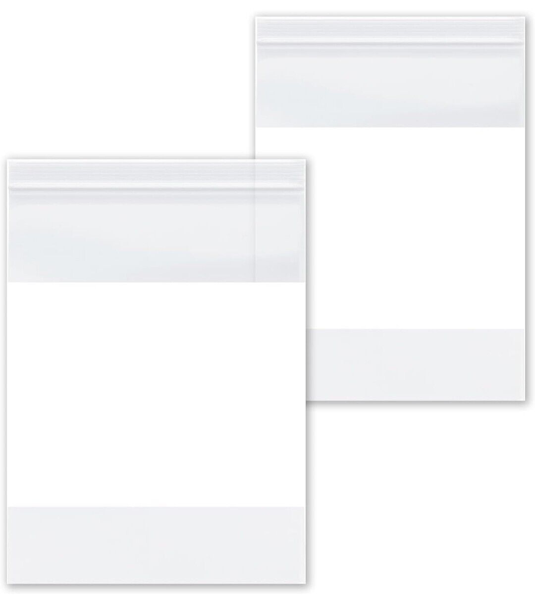 1000/PCS White Block 4″x6″ Clear Reclosable Seal Bag Plastic Zip Lock Bags 4Mil