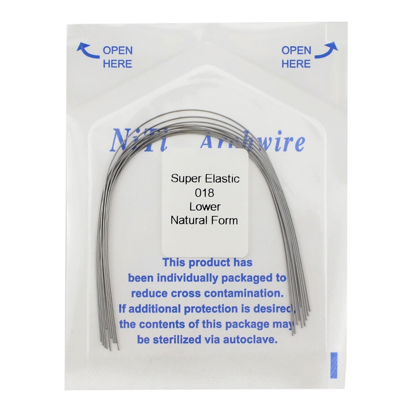 10-100x Dental Ortho Arch Wire Niti Super Elastic Round Rectangular Natural Form