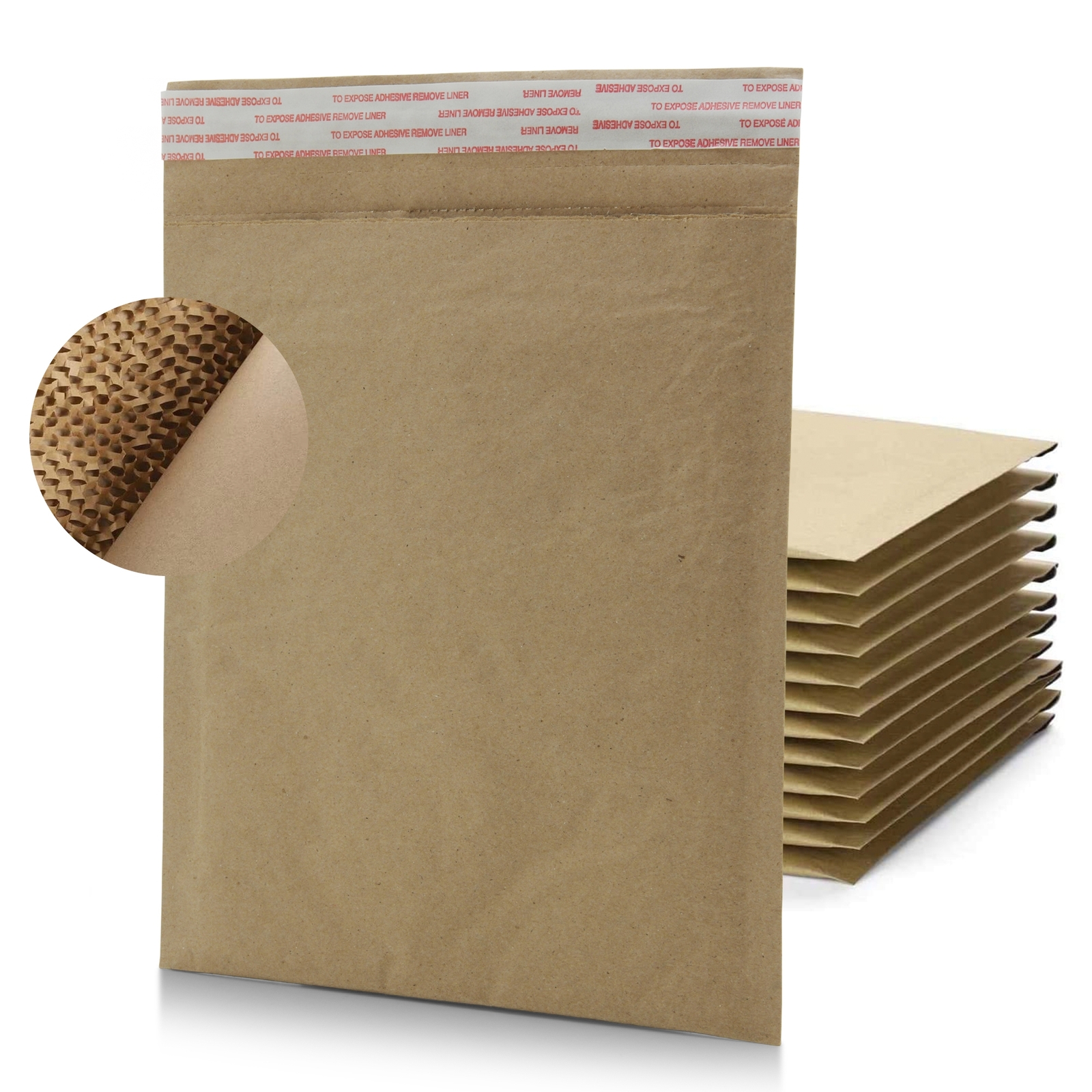 1 Sample-1000 Padded Mailers Recyclable Curbside Shipping Envelopes #0 #2 #5 #7