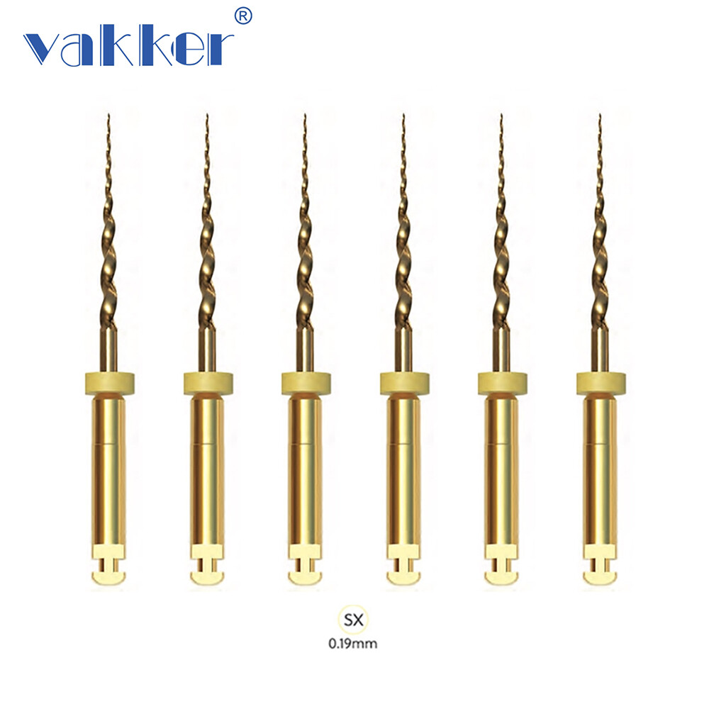 Vakker Dental NITI Taper Gold Endodontics Rotary Files Assorted 21mm/25mm/31mm