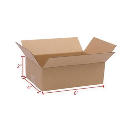 100 Pcs Box 6″x4″x2″ Cardboard Packing Mailer Shipping Boxes Corrugated Carton