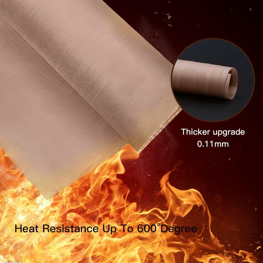 3x PTFE Teflon Sheet for Heat Press Transfer Sheet Non Stick 16 x 20″ Craft Mat