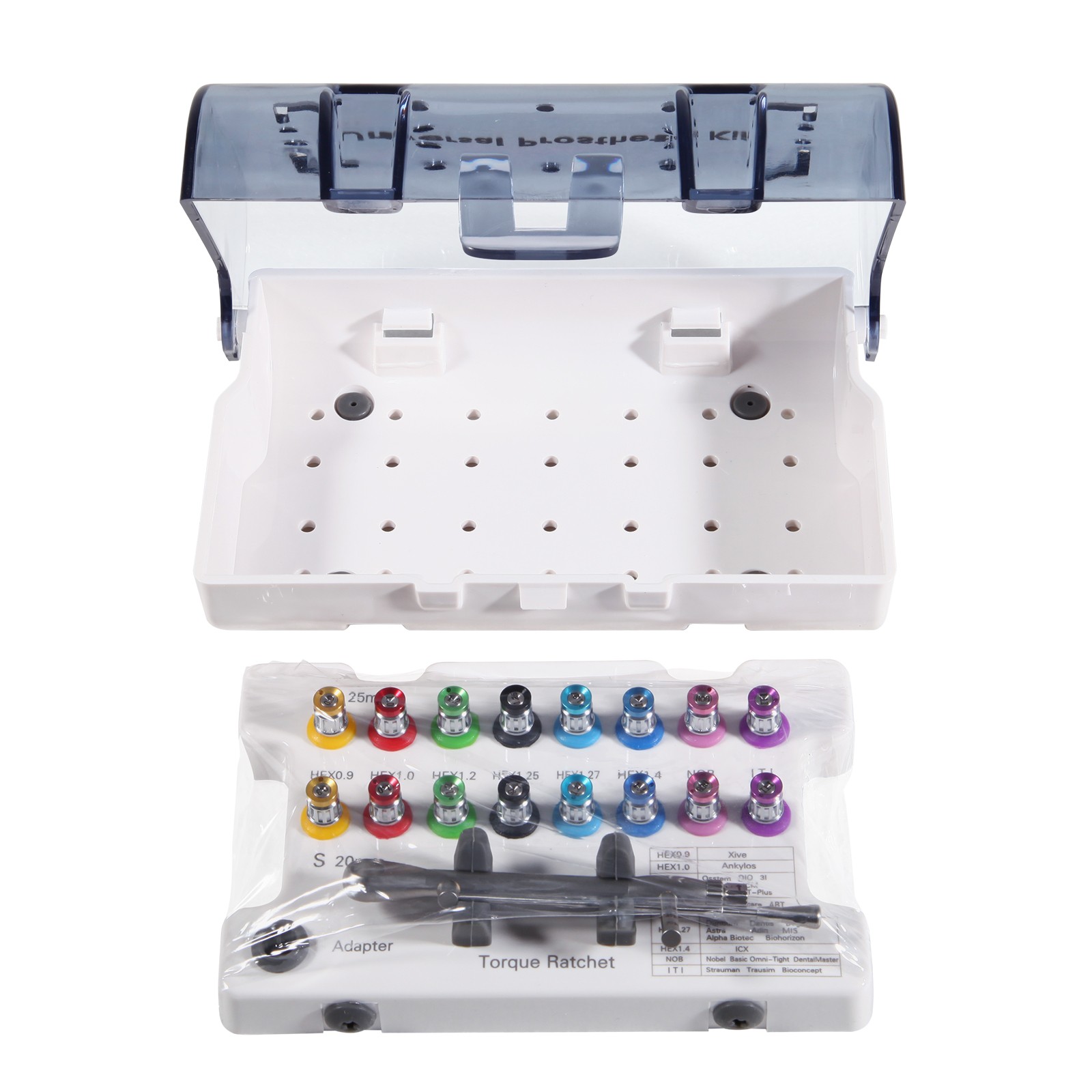 Dental Universal Implant Prosthetic Kit Torque Wrench Screw Drivers Remover Kit