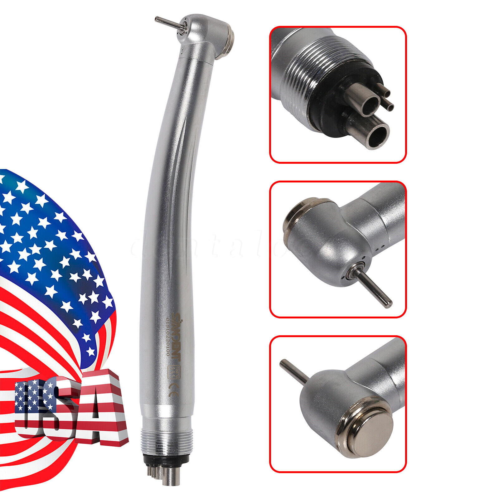 Dental High Speed/Fiber Optic /LED E-generator Handpiece 2/4/6H Fit NSK/KaVo Lux
