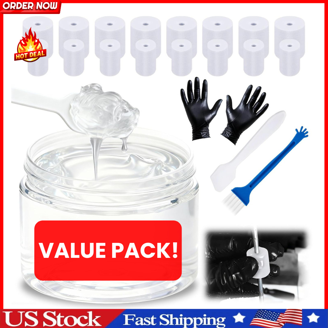 3.5 Oz (100G) Washing Machine Damping Grease with 16 Foam Inserts for Suspension