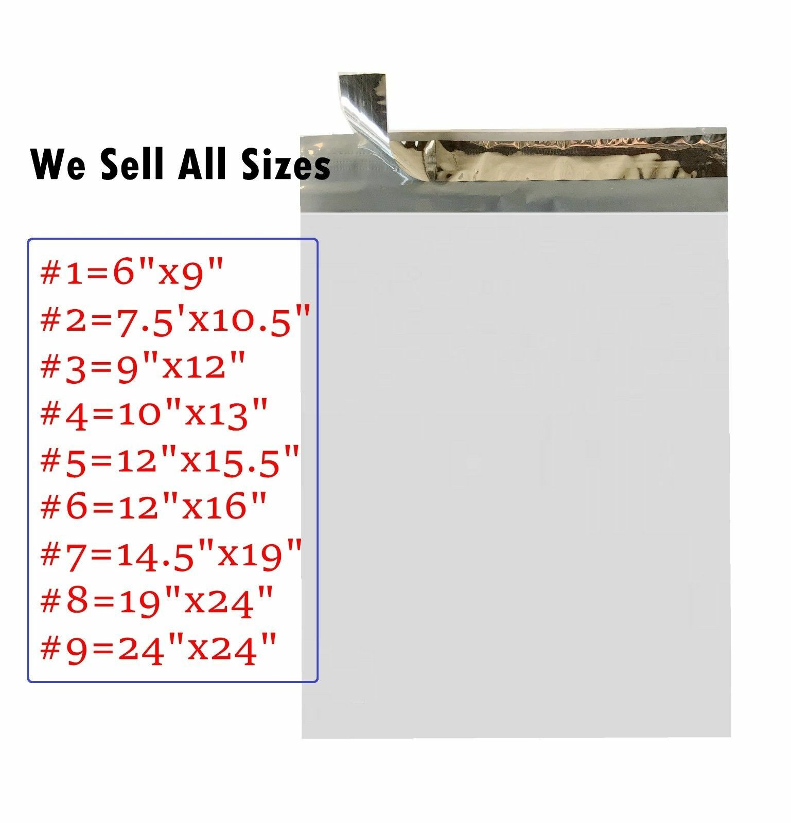 7.5X10.5 White Poly Mailer Self Sealing Shipping Envelopes Bags – ST ShipMailers