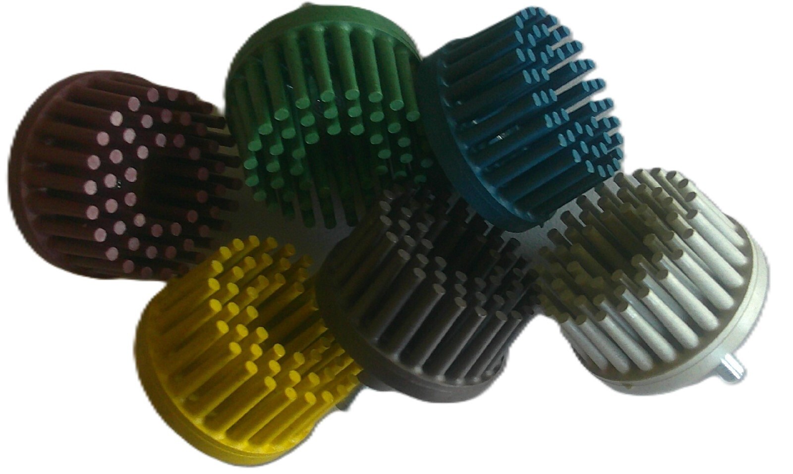 1″ Abrasive Bristle Brush,Sample Pack,1/4″steel shaft,36X,50X,80X,120X,220X,400X