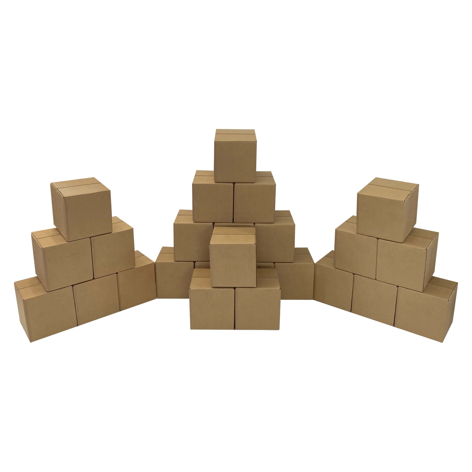 UOFFICE Corrugated Boxes 5″ x 5″ x 5″ Cube Boxes – Bundle of 25 Shipping Boxes