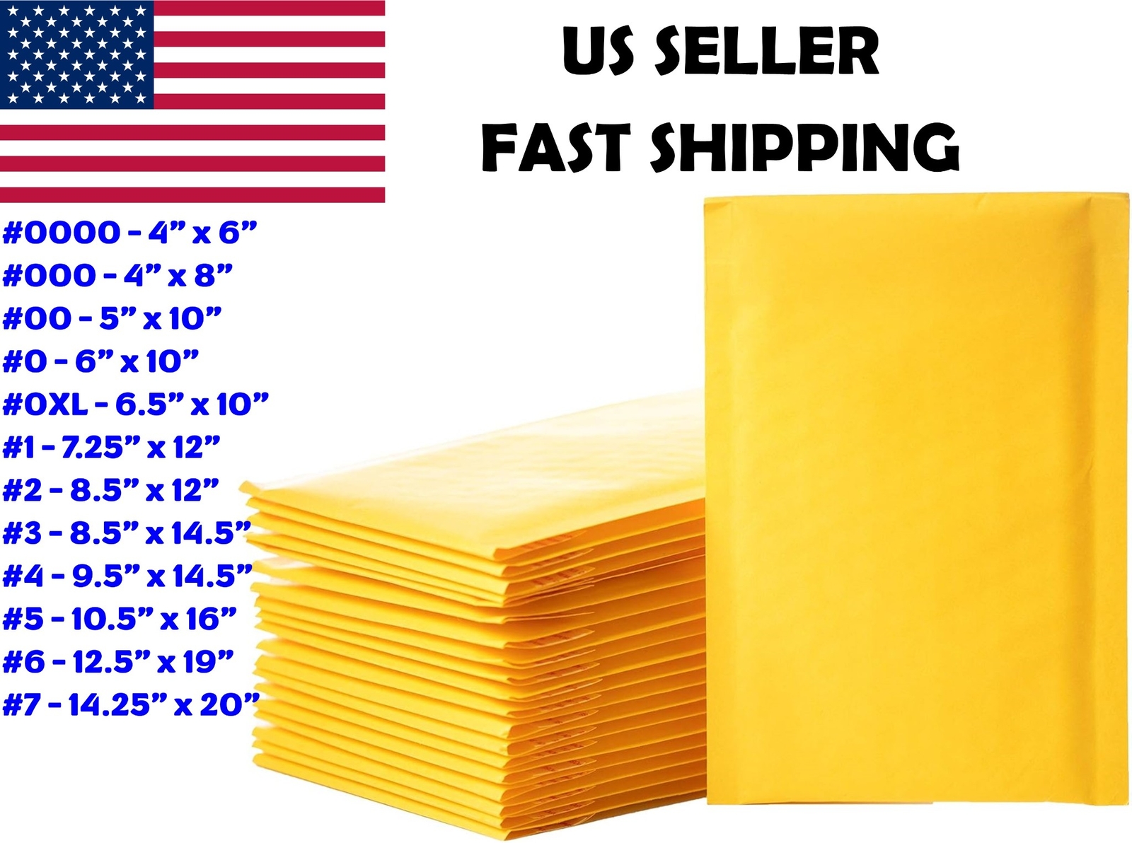 ANY SIZE KRAFT BUBBLE MAILERS SHIPPING MAILING PADDED BAGS ENVELOPES SELF SEAL