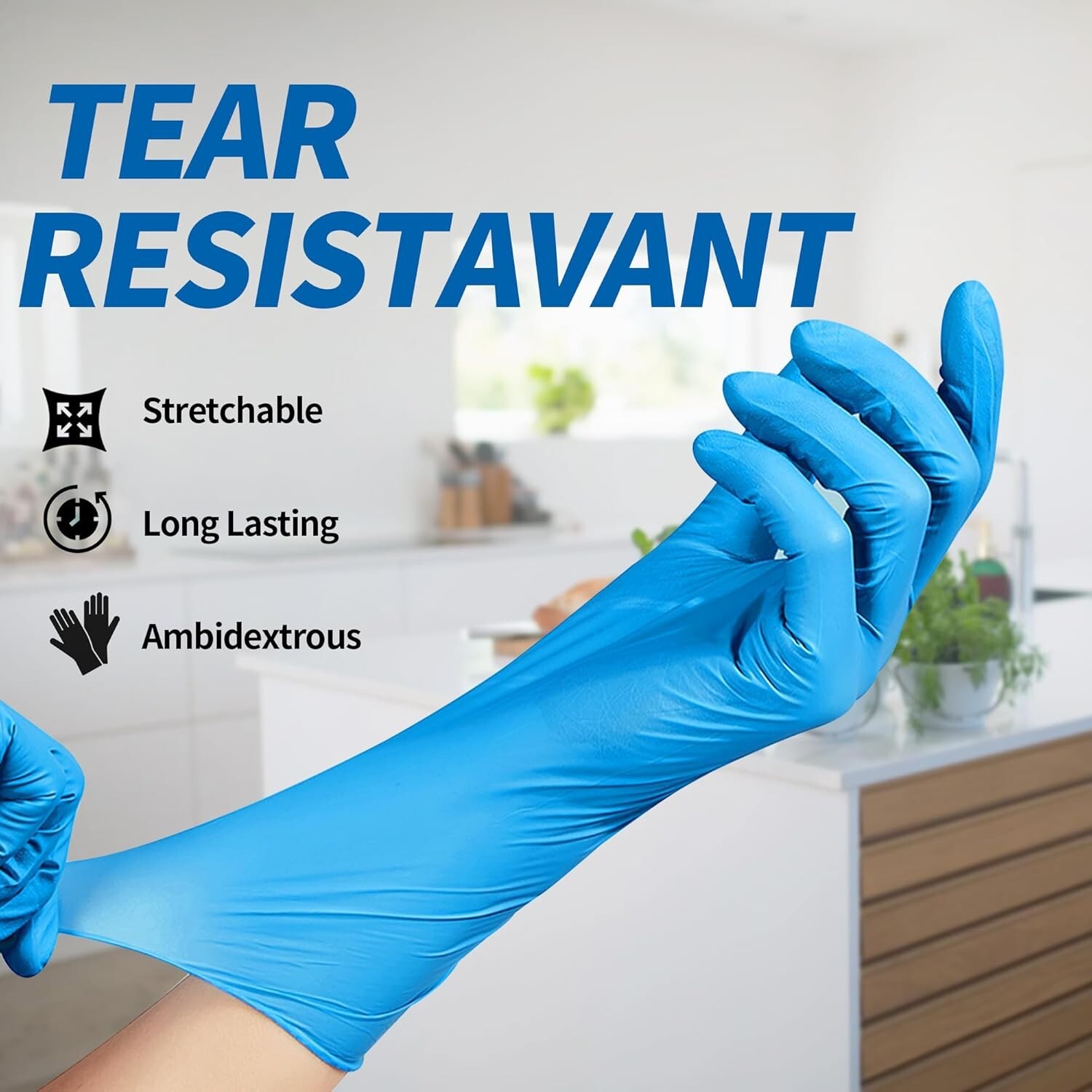 1000 Medical Vinyl Exam Disposable Gloves, Latex & Powder Free,Food Grade