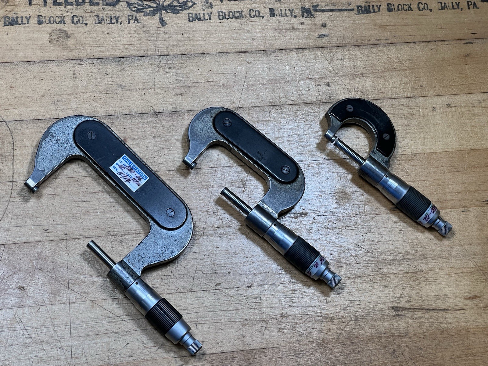 Lot of 3 ETALON Micrometers w/ Cases: 0-1”, 1”-2”, 2”-3” – Made In Switzerland