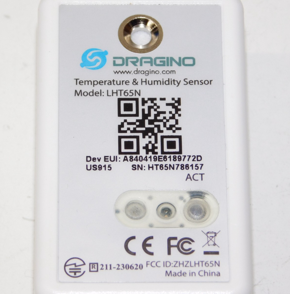 New LoRaWAN Dragino LHT65N Long Range Temperature & Humidity Sensor Unit Module