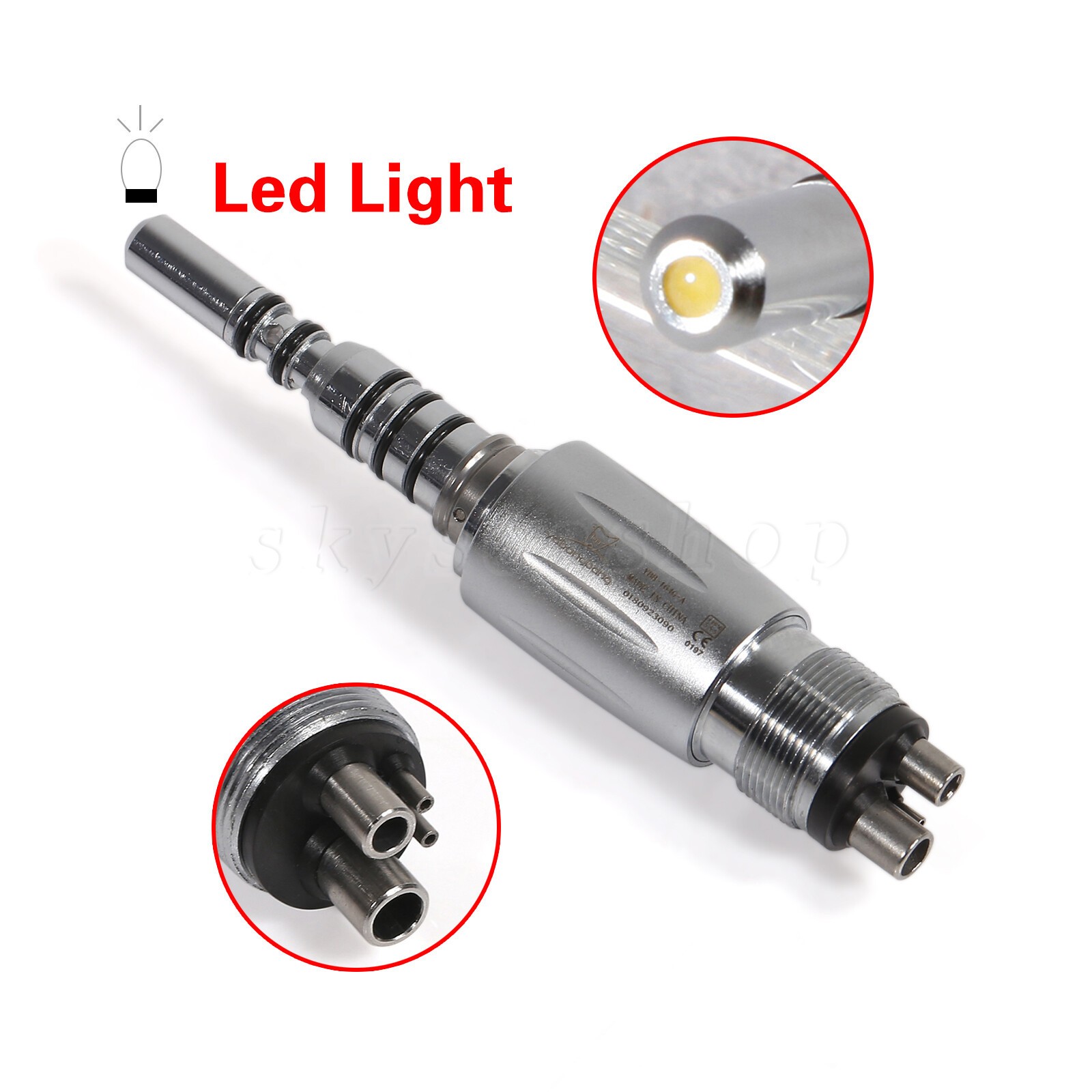 Dental 4 Hole Coupling LED Coupler for KAVO Multiflex Lux Fiber Optic Handpiece