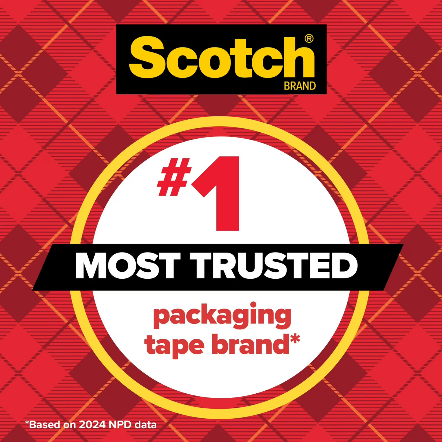 Scotch Heavy Duty Packaging Tape, 3″ Core, Clear, 1.88″ x 54.6 yds, 6 Rolls