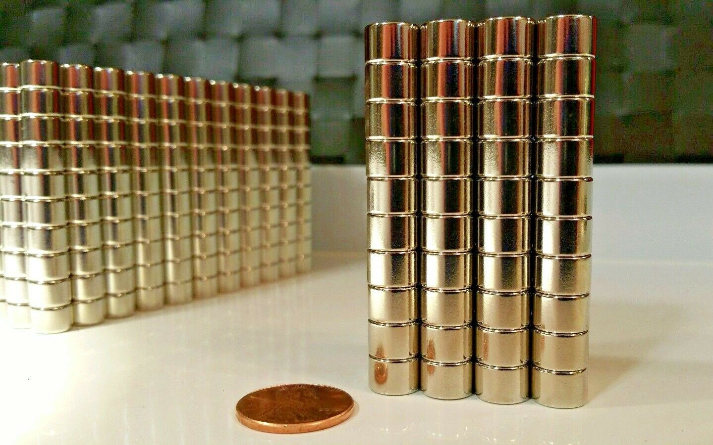 10-500 Neodymium N52 3/8” × 1/4″ Cylinder Disc Magnets Super strong Rare Earth