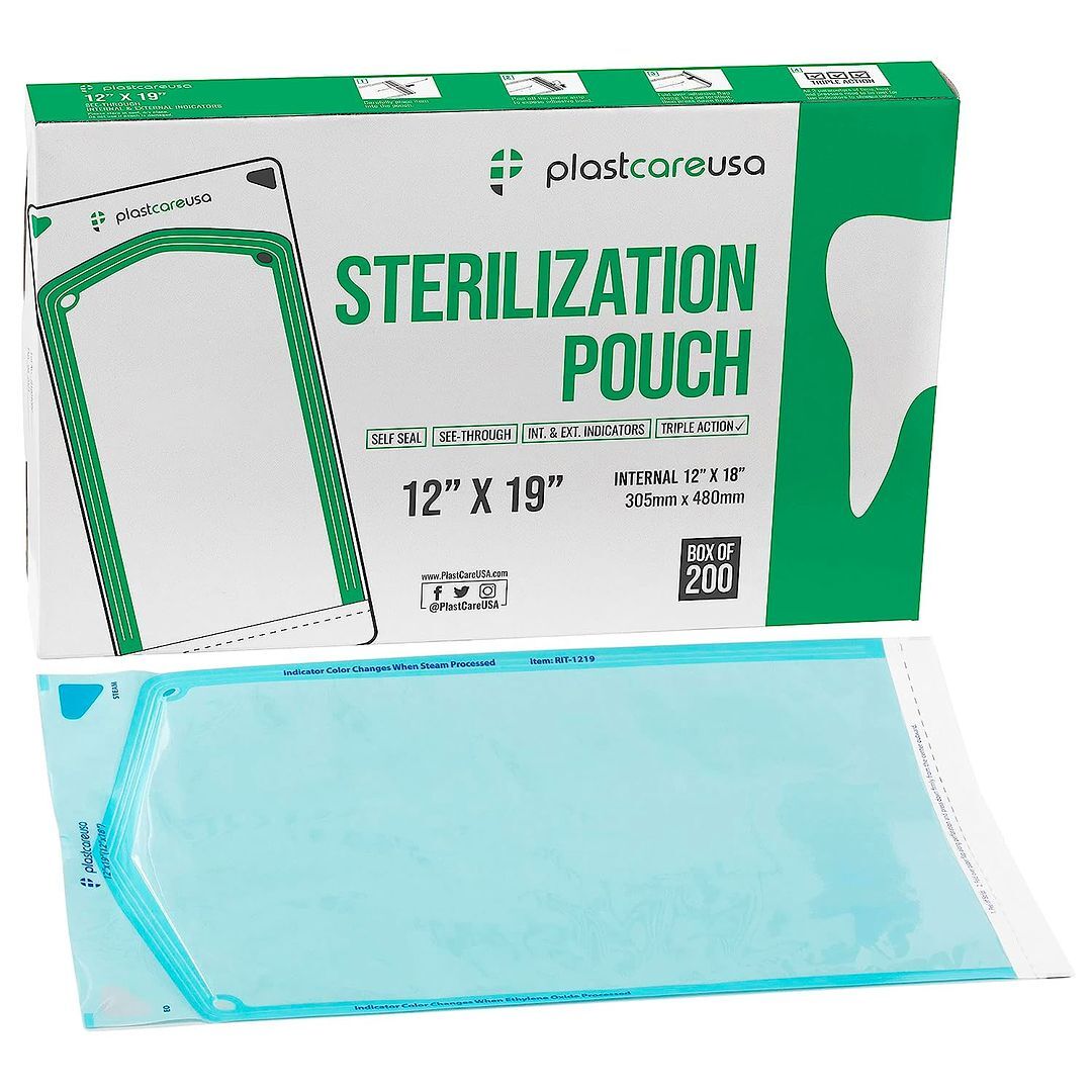 plastcareusa Self Seal Sterilization Pouch, 12″ x 19″, 200/Box