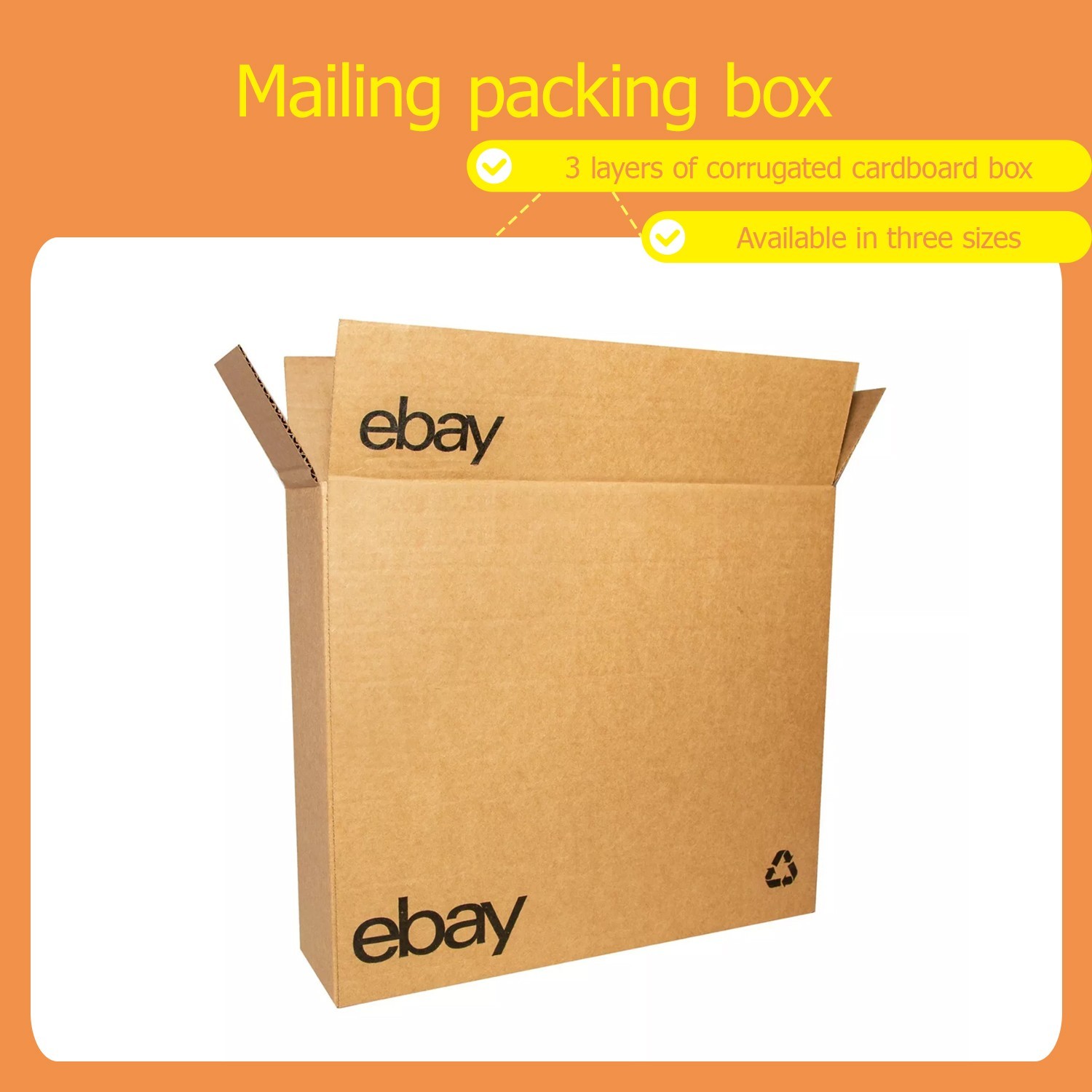 25-100pcs 10″x8″x6″ 8″x6″x4″ Shipping Packing corrugated cardboard boxes ebay UL