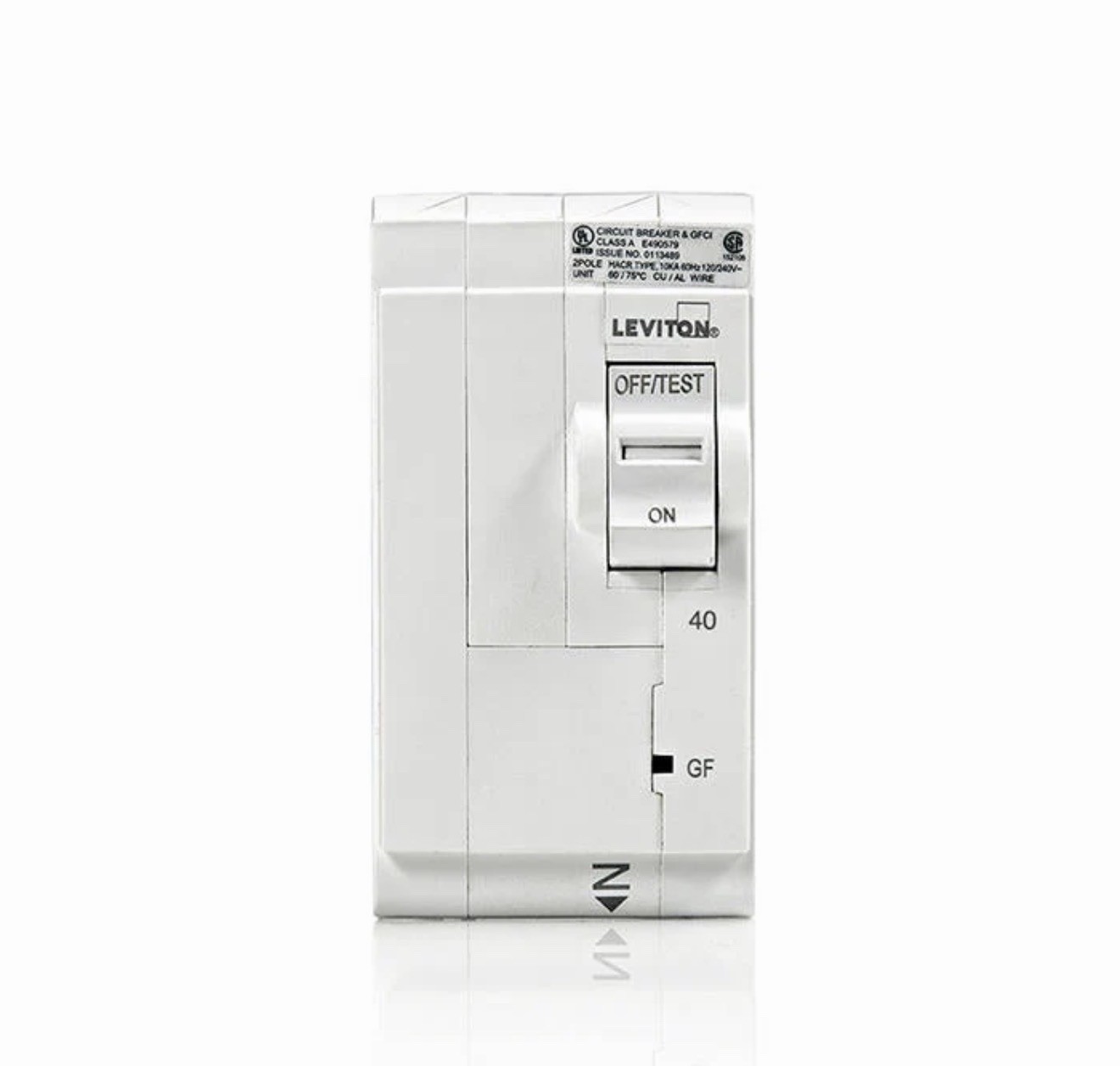 1 PC Leviton 40A GFI Breaker, LB240-G GFI Circuit Breaker GFCI 2-Pole 40 Amp