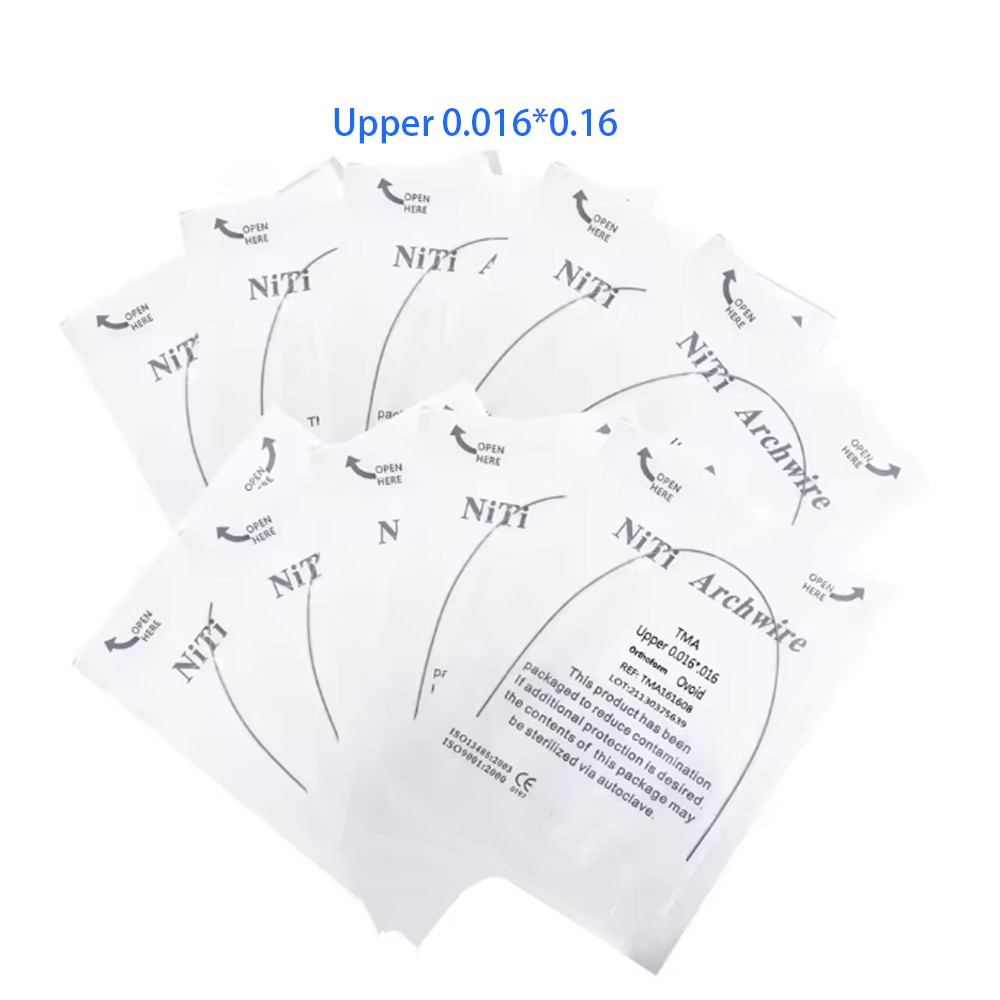 Dental Orthodontic TMA Beta Ti-Mo Arch Wires Round Rectangular Arch Ovoid Form