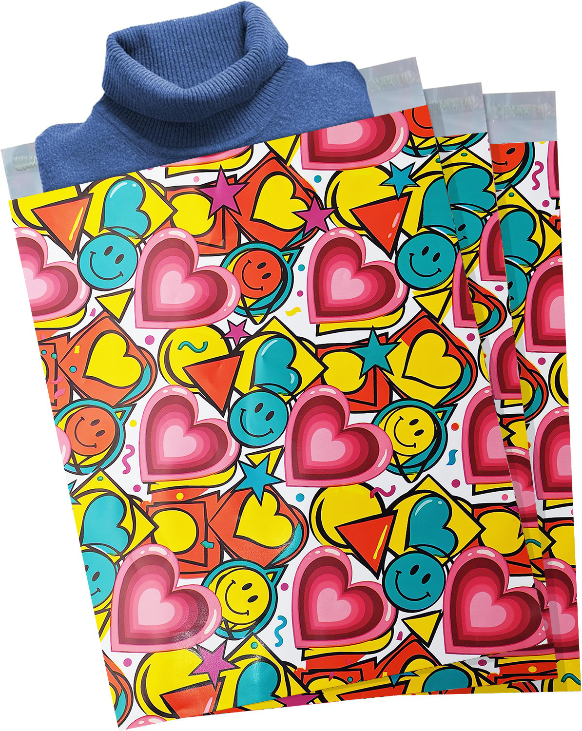 Premium High Quality Custom Poly Mailers Universal Assorted Sizes Self Seal Bags