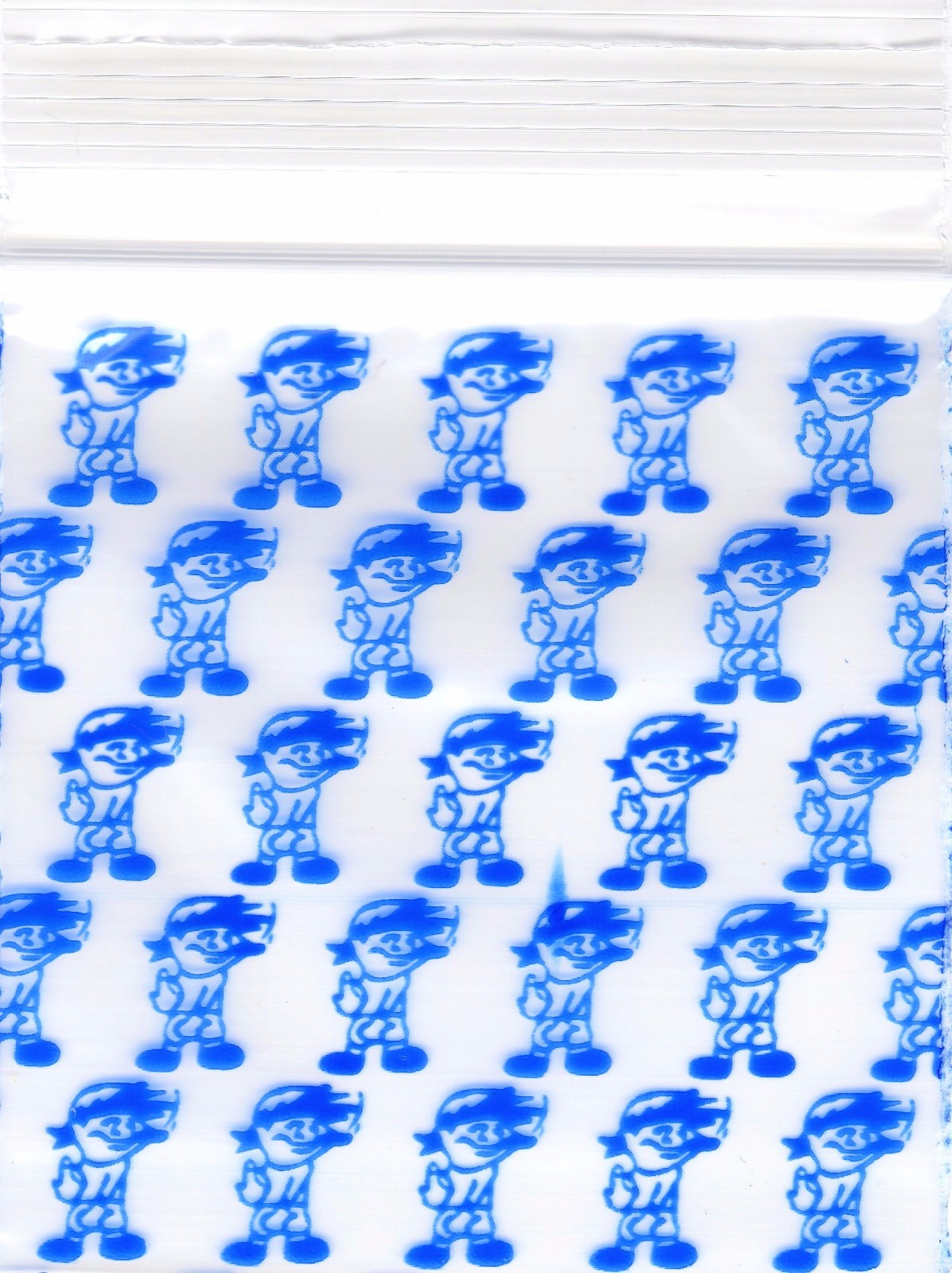 2020 Apple Baggies 100 Mini ZIPPER-SEAL Bags PRINTED Design 2″ X 2″(BOY)